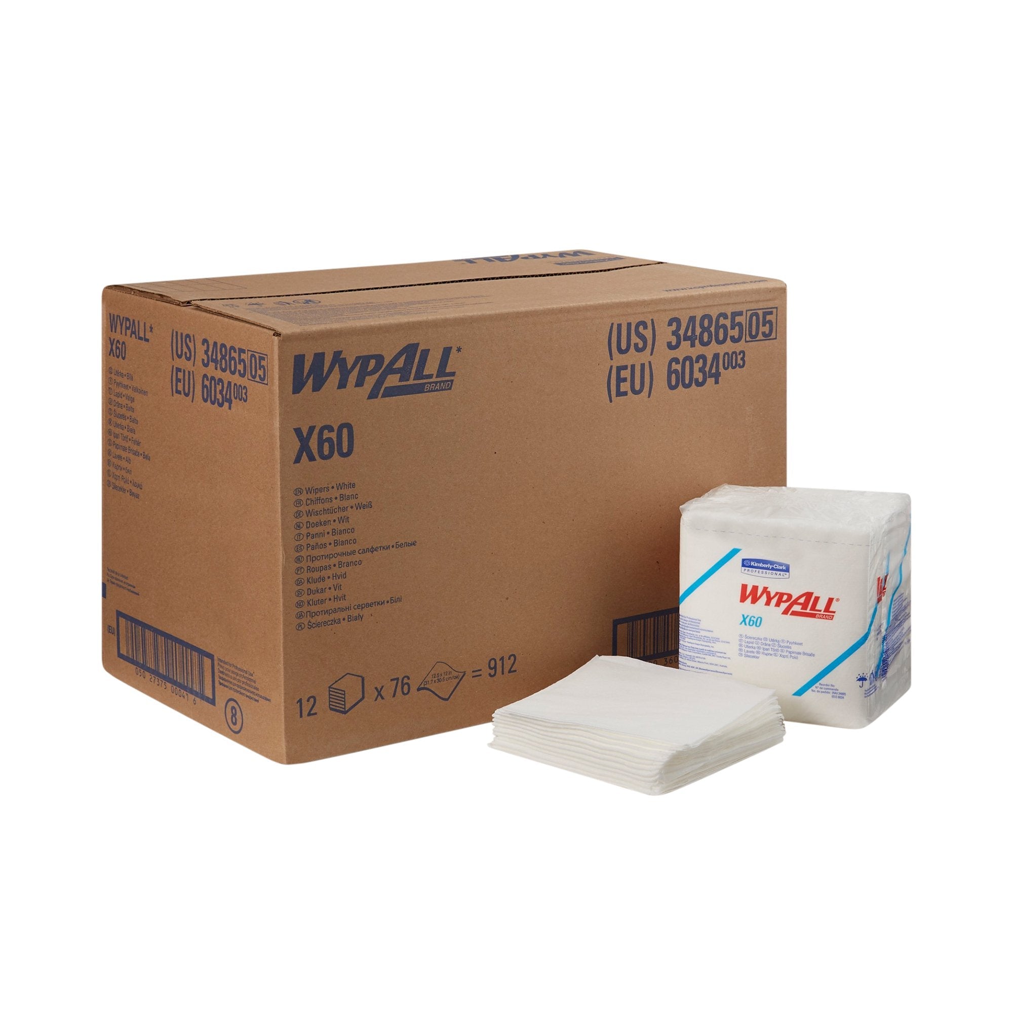 WypAll® X60 Task Wipe, ¼ Fold (1 Unit)