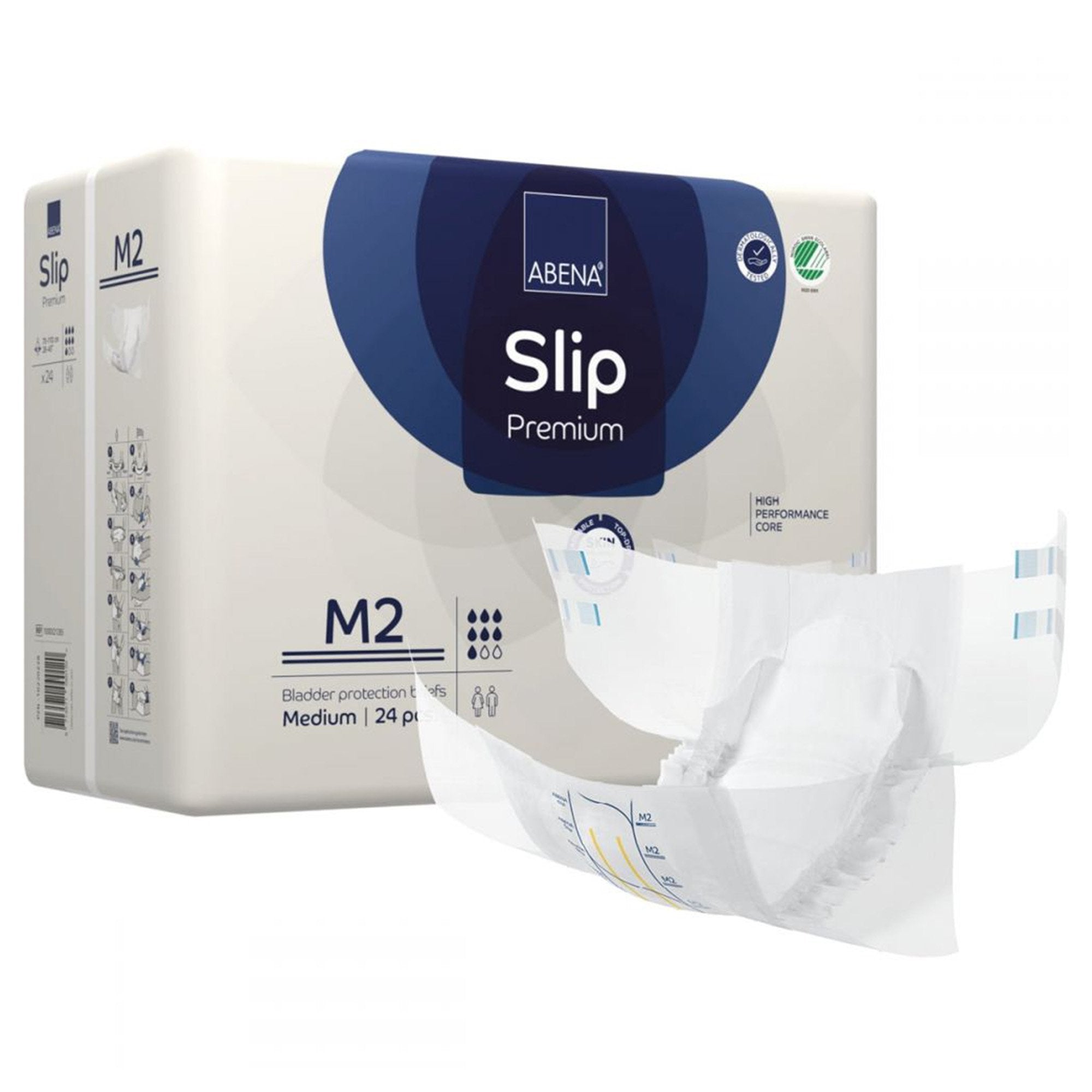 Abena® Slip Premium M2 Incontinence Brief, Medium (96 Units)