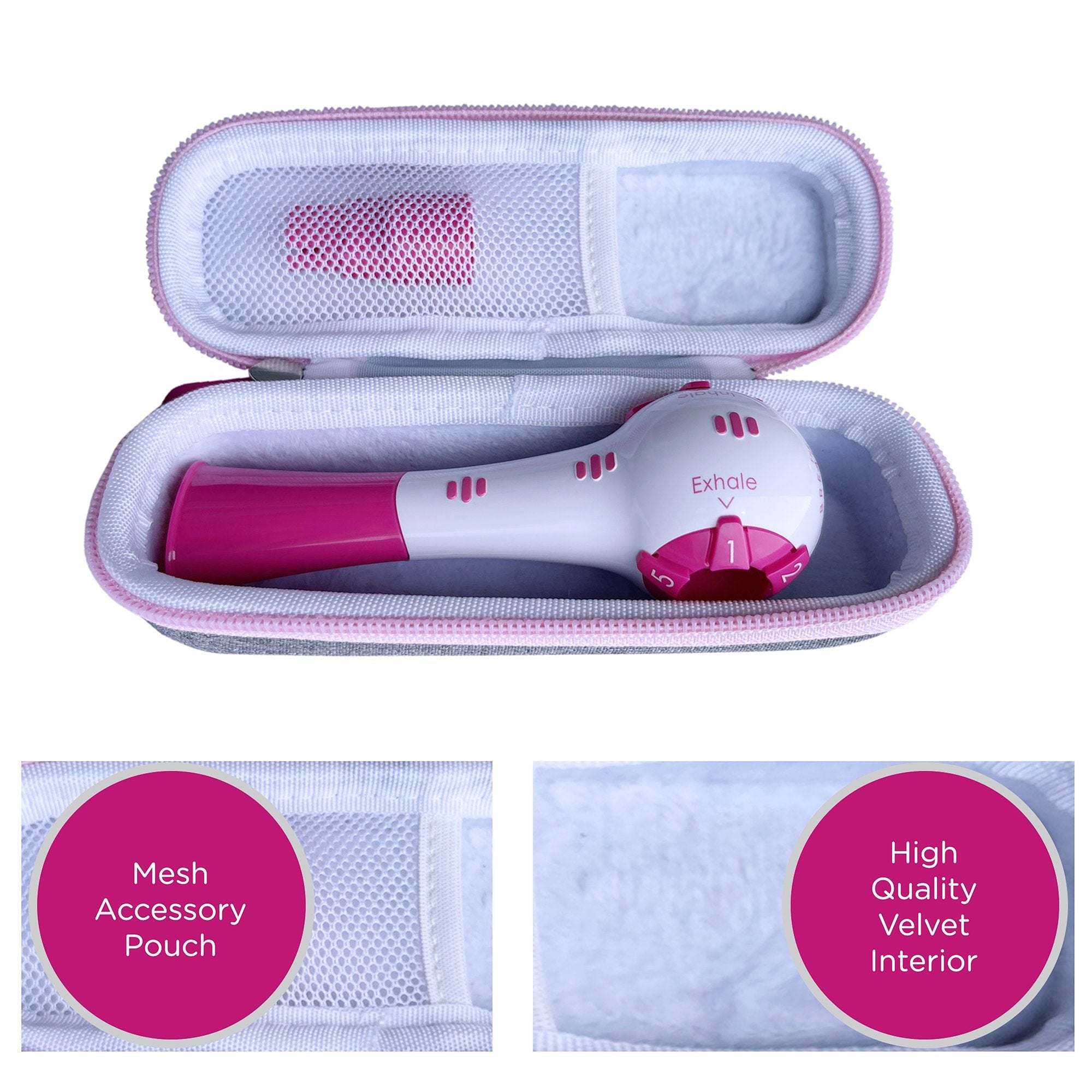 The Breather® Travel Case, Pink (200 Units)