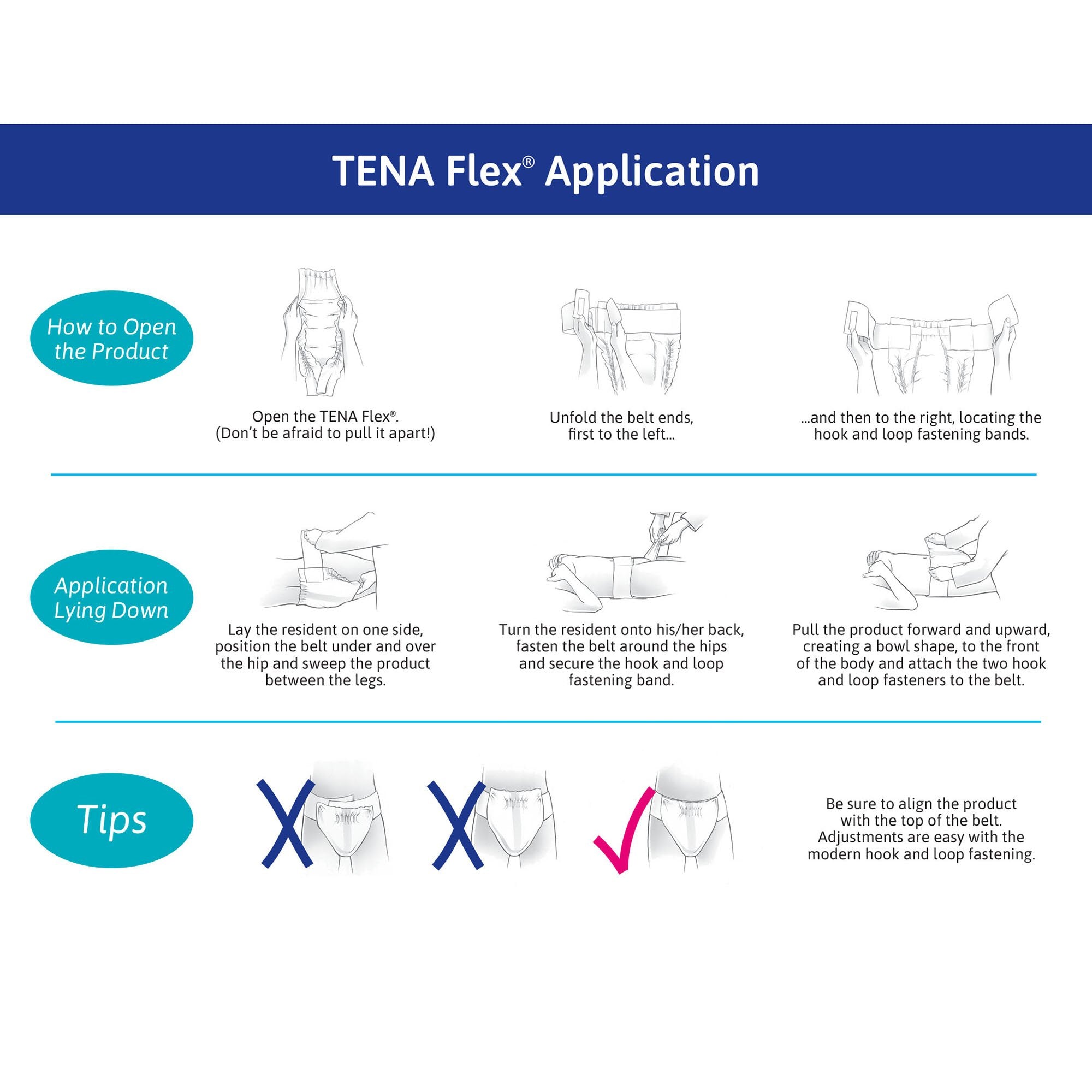 Tena® Flex™ Maxi Incontinence Belted Undergarment, Size 12 (22 Units)