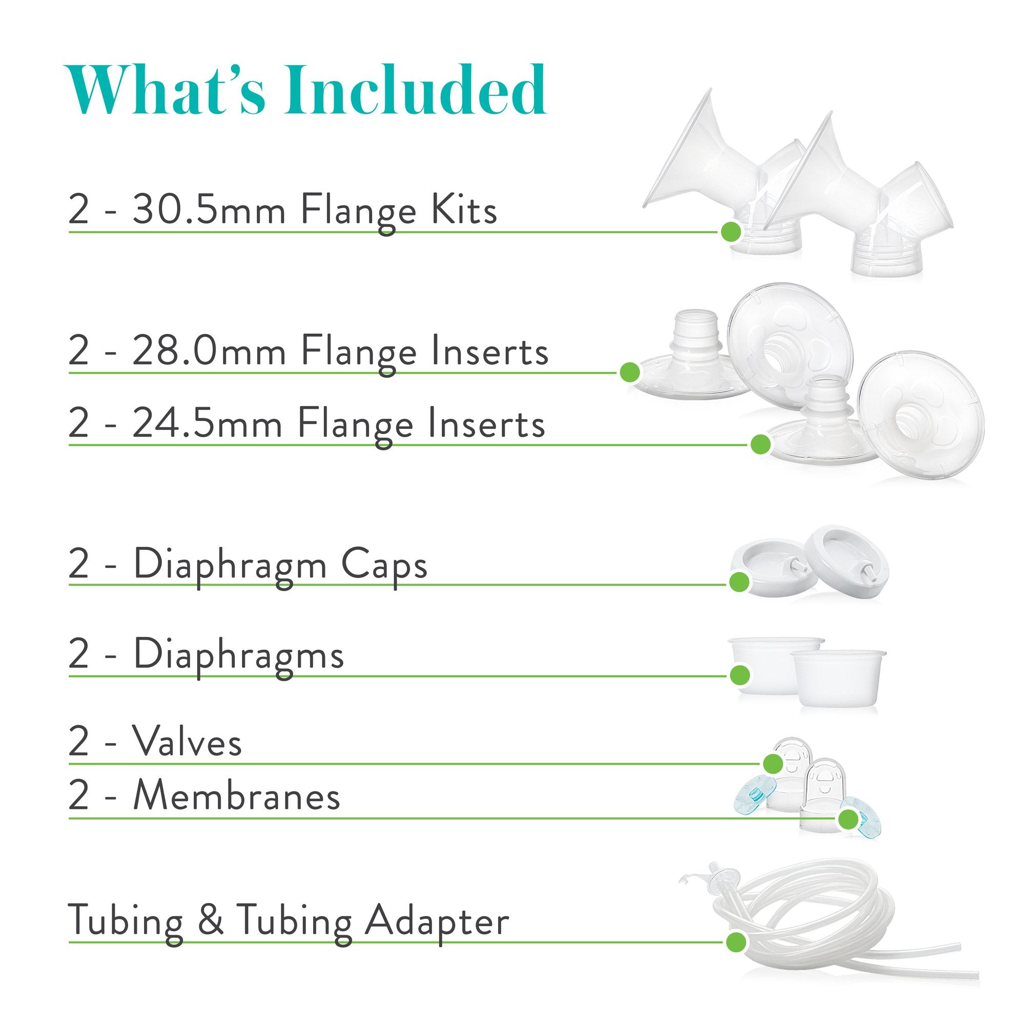 Evenflo® Advanced Breast Pump Replacement Parts Kit (1 Unit)