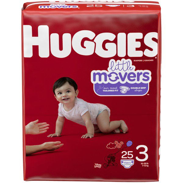 Huggies® Little Movers® Diaper, Size 3 (25 Units)