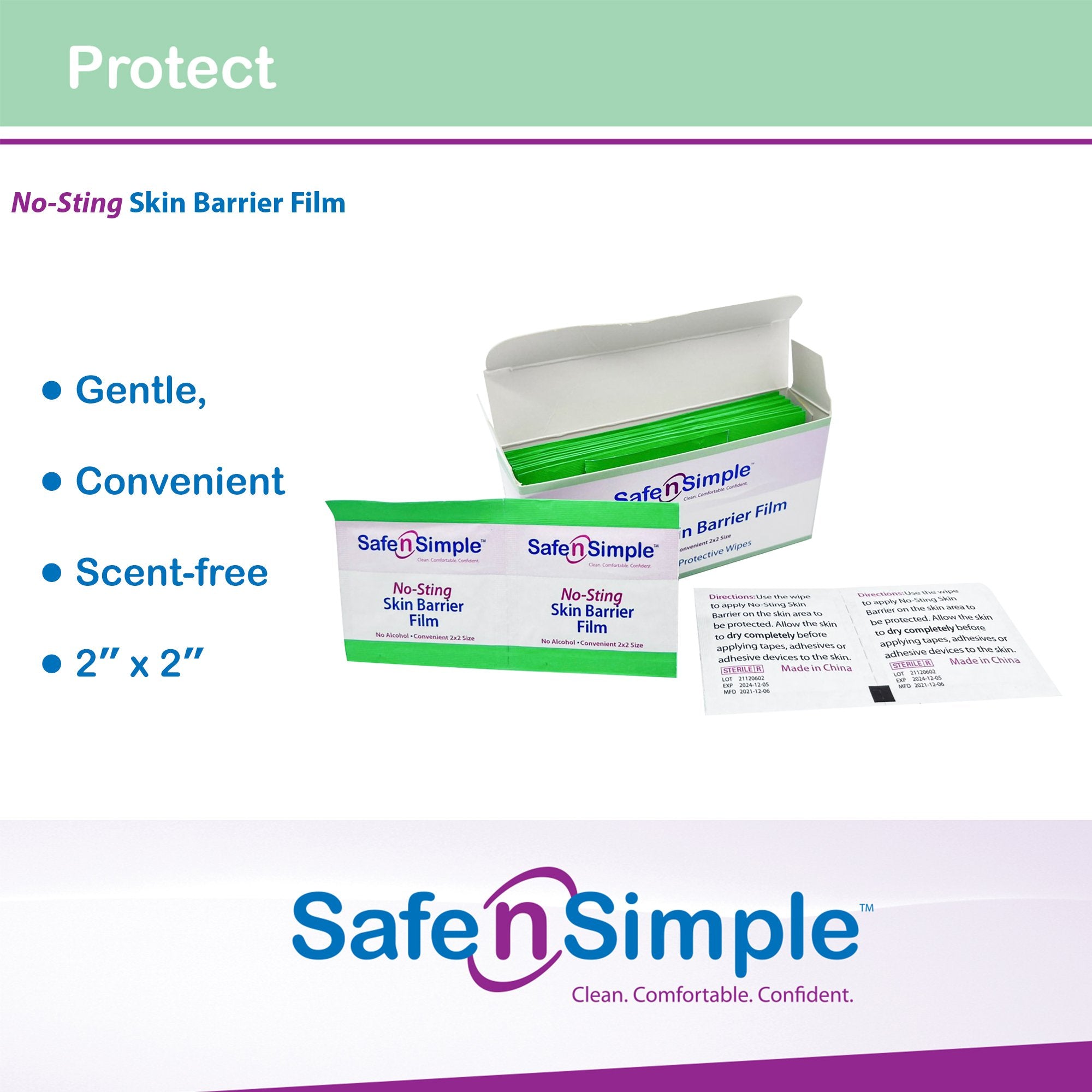 Safe n Simple™ Barrier Wipe (25 Units)