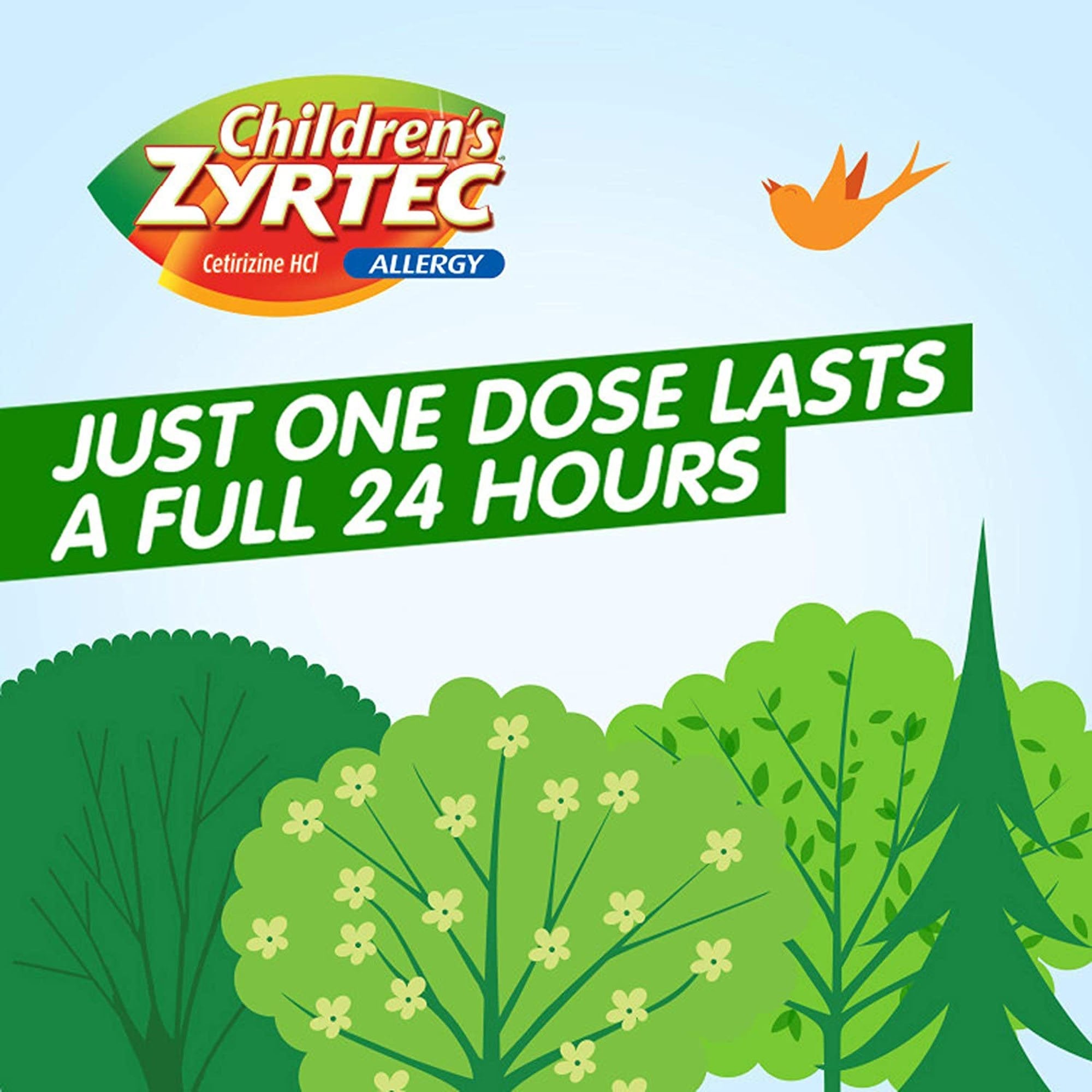 Children's Zyrtec Cetirizine Allergy Relief (1 Unit)