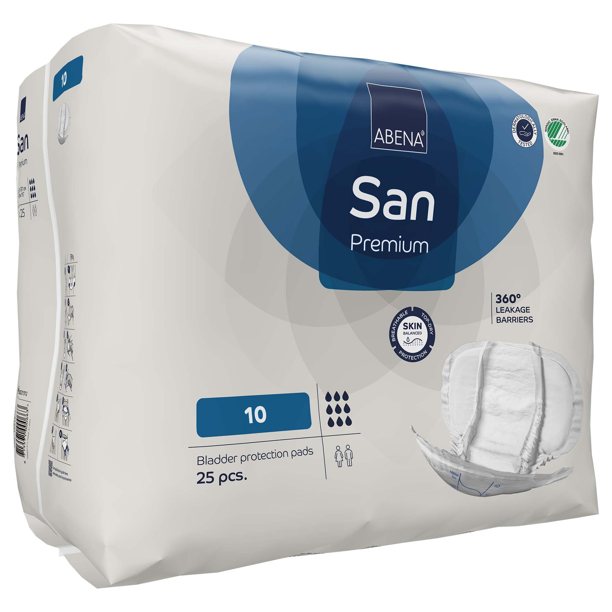 Abena® San Premium Bladder Protection Pads, Size 10 (25 Units)