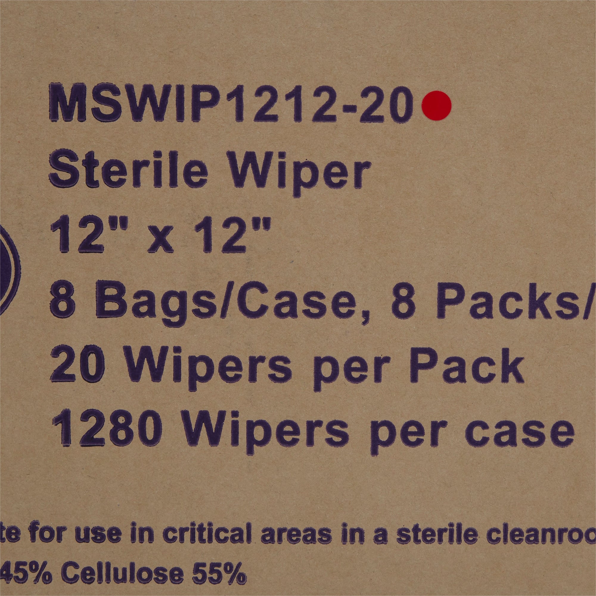 McKesson Cleanroom Wipes, 12 x 12 in. (20 Units)