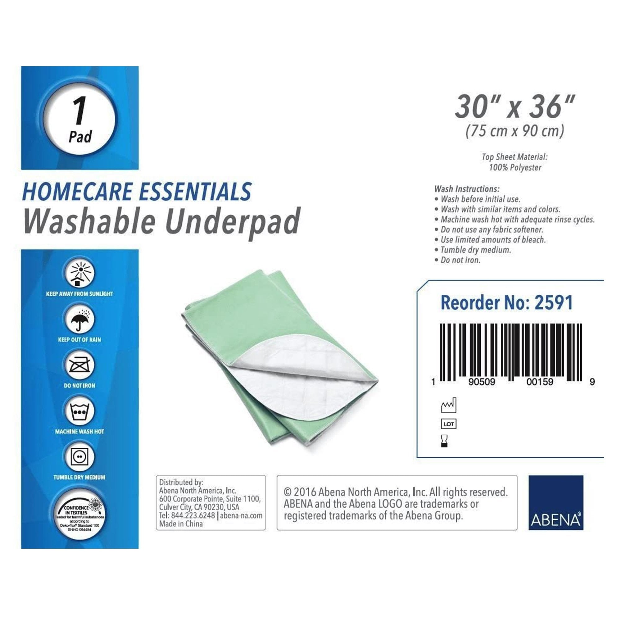 Abena Essentials Underpad, 30 x 36 Inch (10 Units)