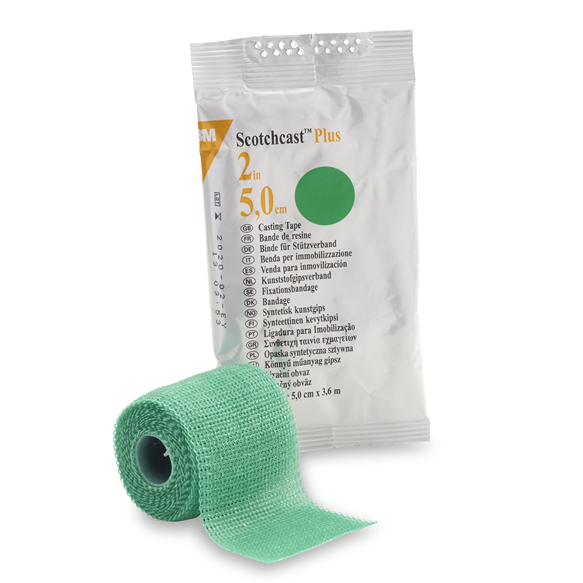 3M™ Scotchcast™ Plus Cast Tape, Green, 2 Inch x 4 Yards (10 Units)