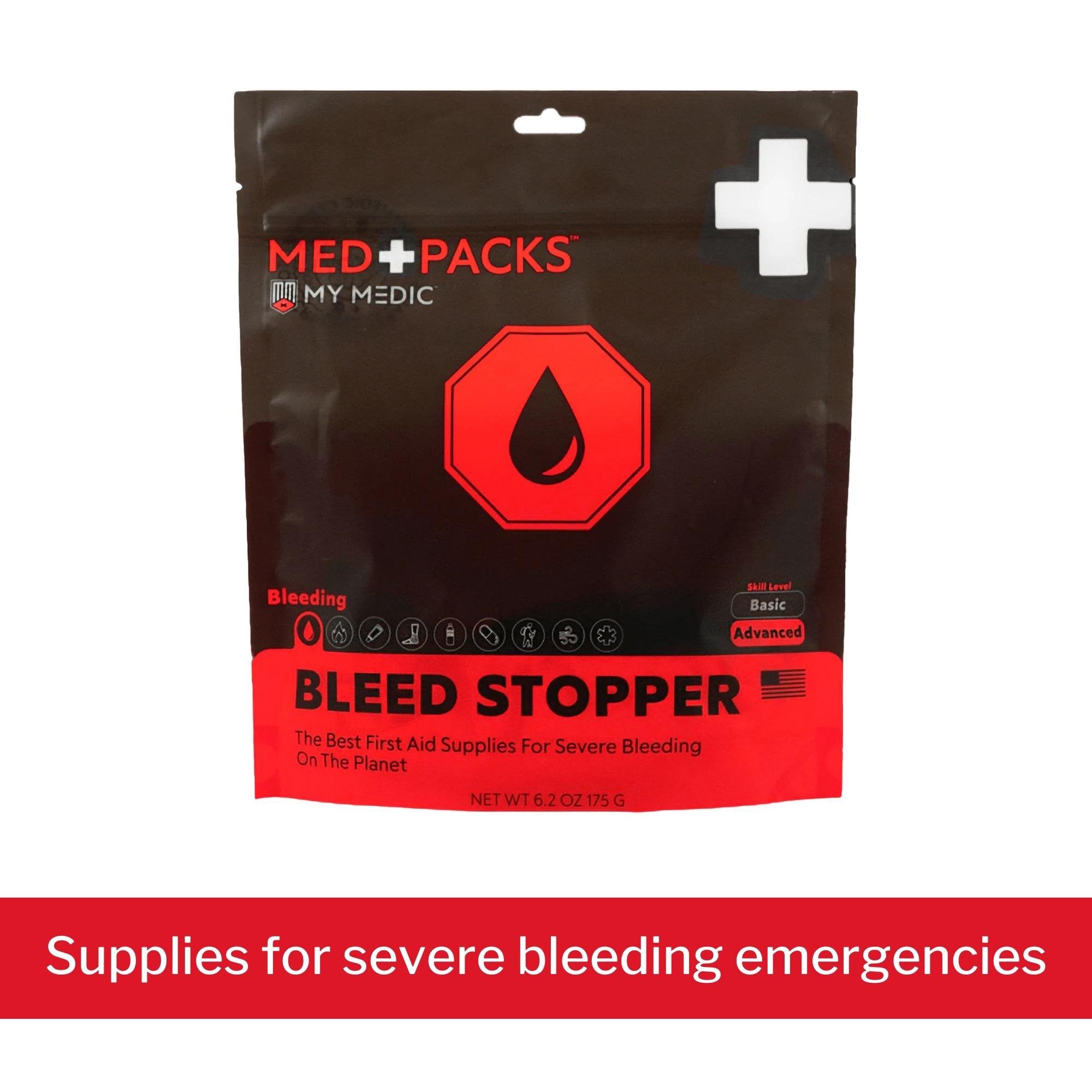 My Medic Med Packs First Aid Kit to Stop Bleeding – Emergency Supplies in Portable Pouch (1 Unit)