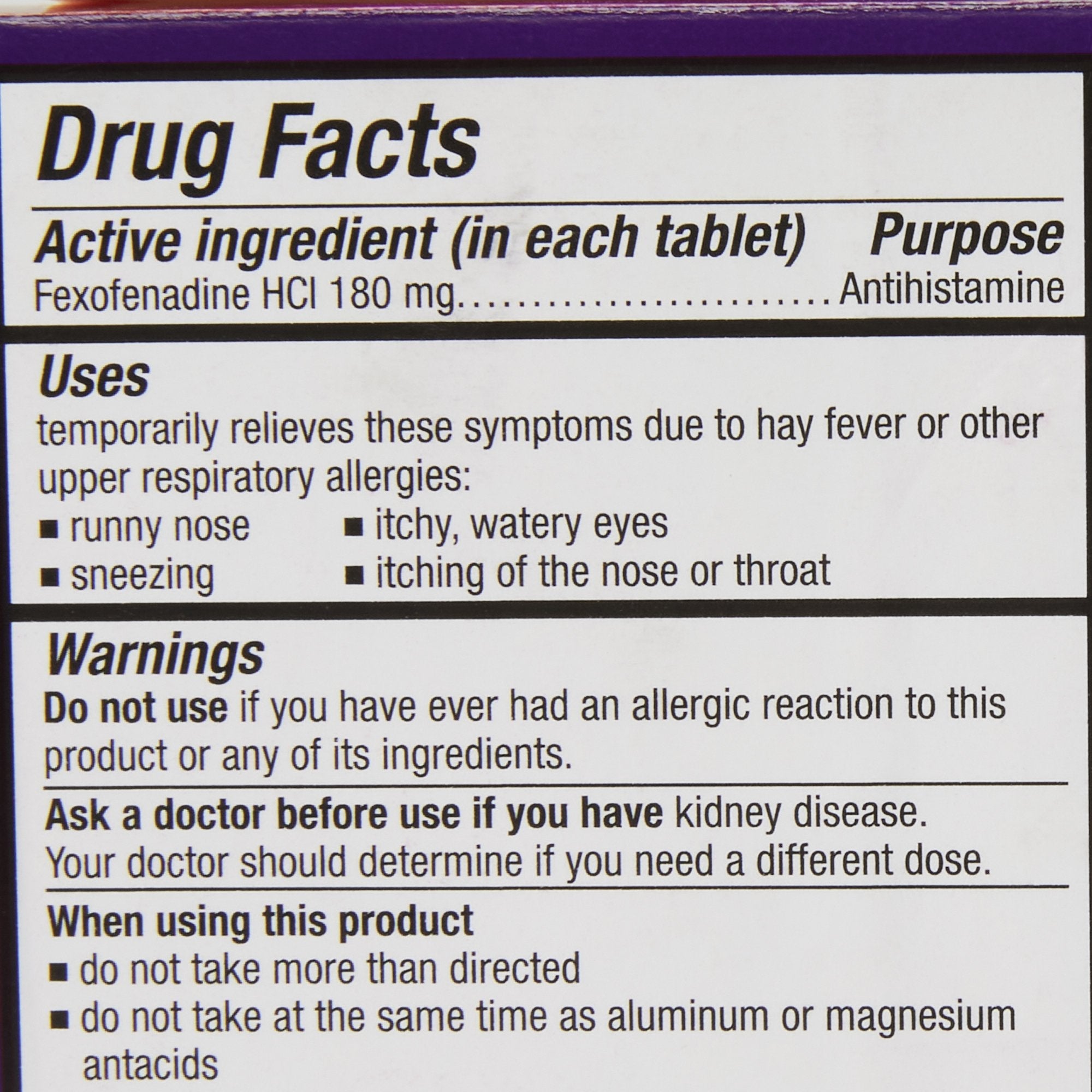 Allegra® Fexofenadine Allergy Relief (1 Unit)