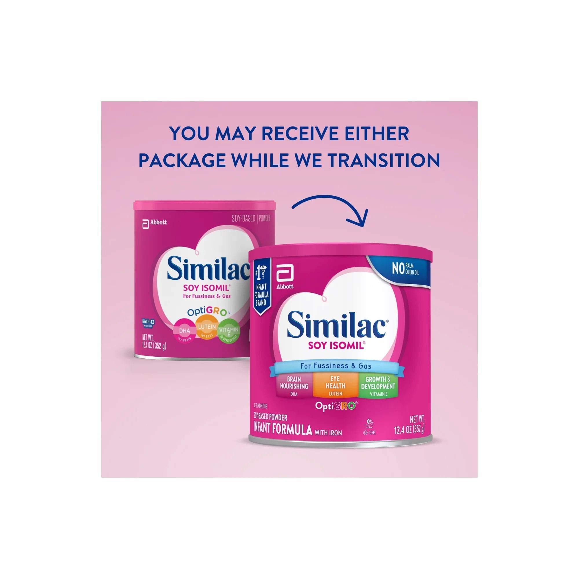 Similac® Soy Isomil® For Fussiness and Gas Powder Infant Formula, 12.4 oz. Can (1 Unit)