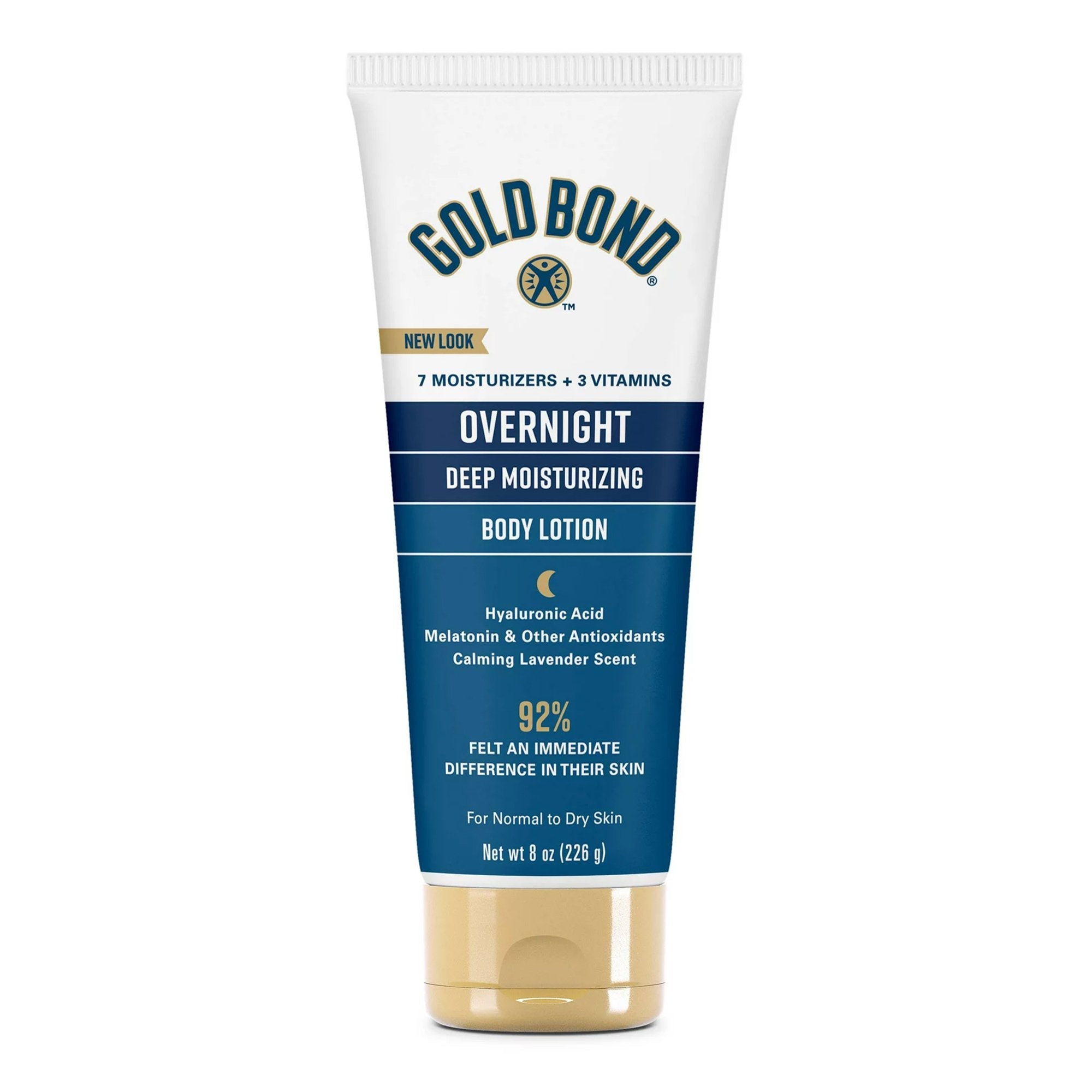 Hand and Body Moisturizer Gold Bond® Overnight 8 oz. Tube Lavender Scent Lotion (1 Unit)