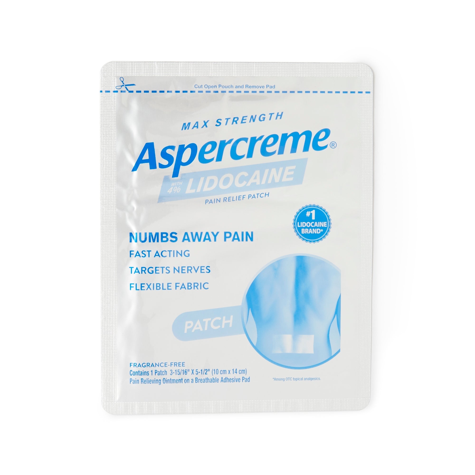 Aspercreme Lidocaine Pain Relief Patch, 4% Strength, 5-Pack