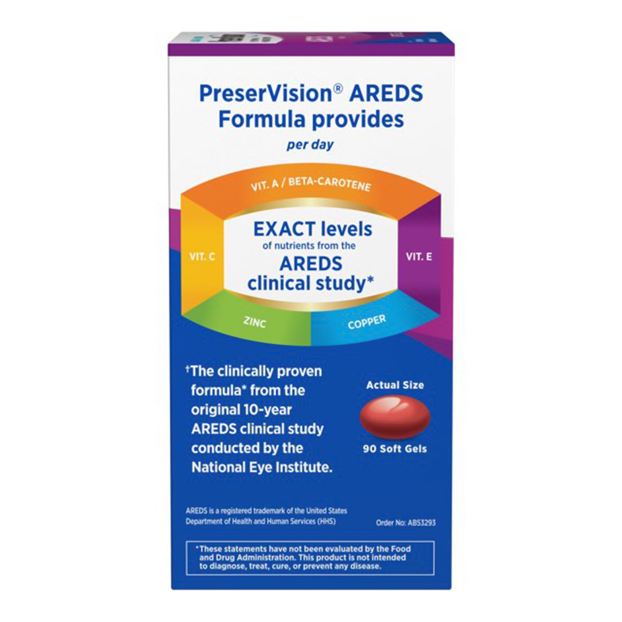 Bausch + Lomb PreserVision AREDS 2 + Multivitamin Soft Gels (1 Unit)