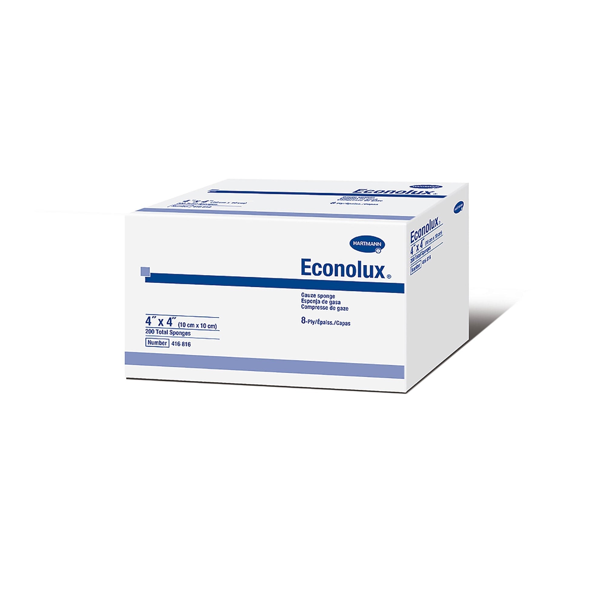 Econolux® NonSterile Gauze Sponge, 4 x 4 Inch (200 Units)