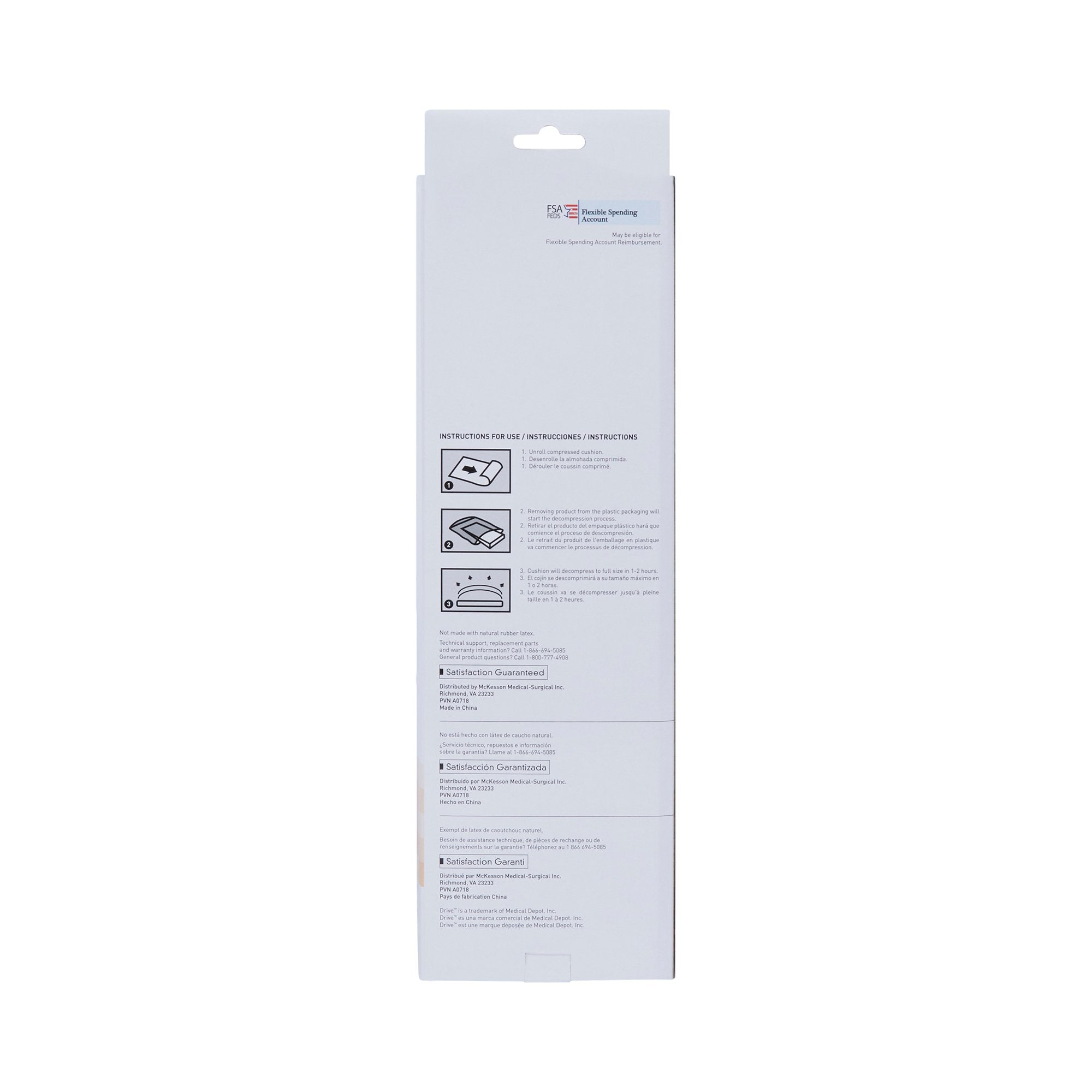 McKesson Compressed Lumbar Support Cushion (4 Units)