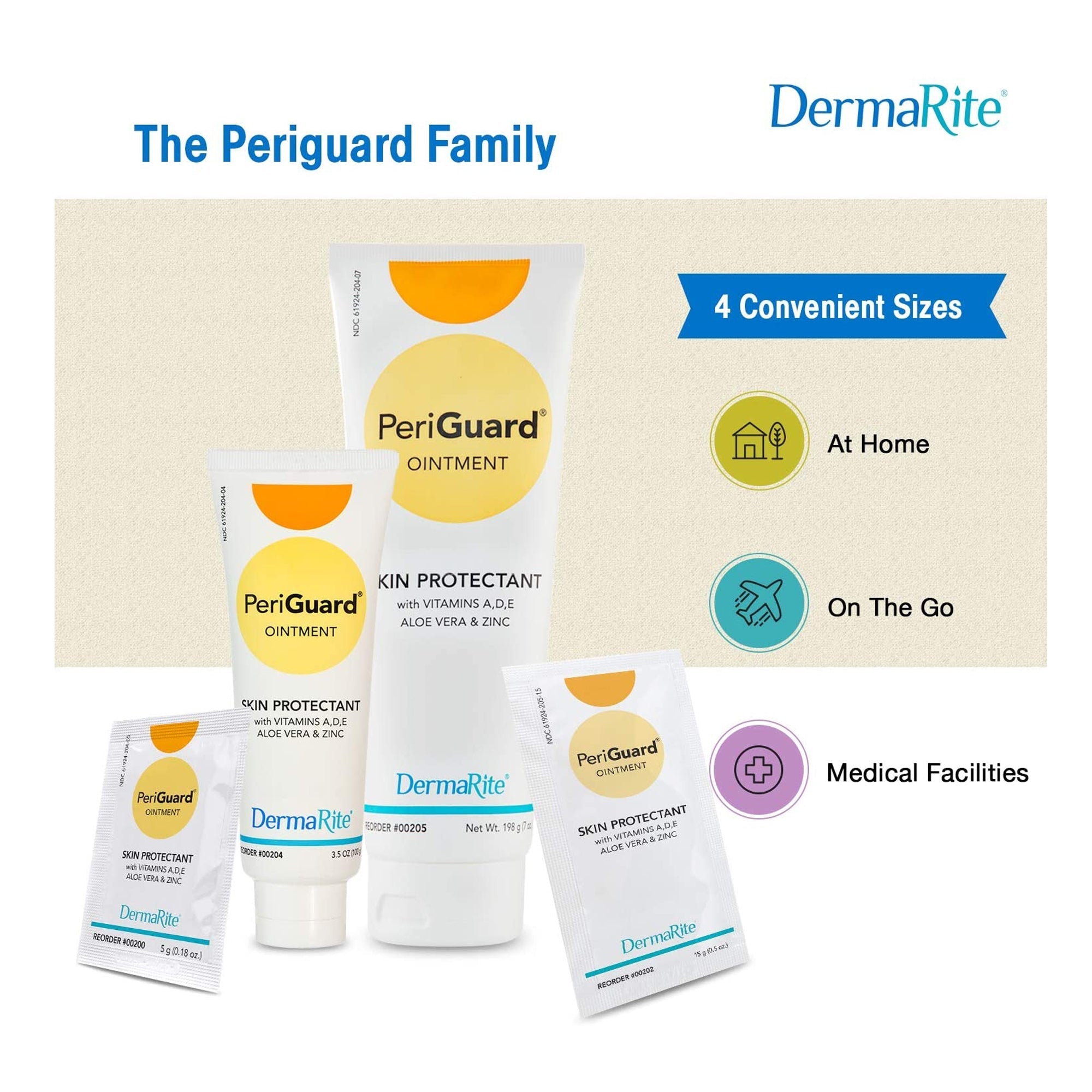 DermaRite PeriGuard Skin Protectant, 7oz Scented Ointment - Bulk Pack