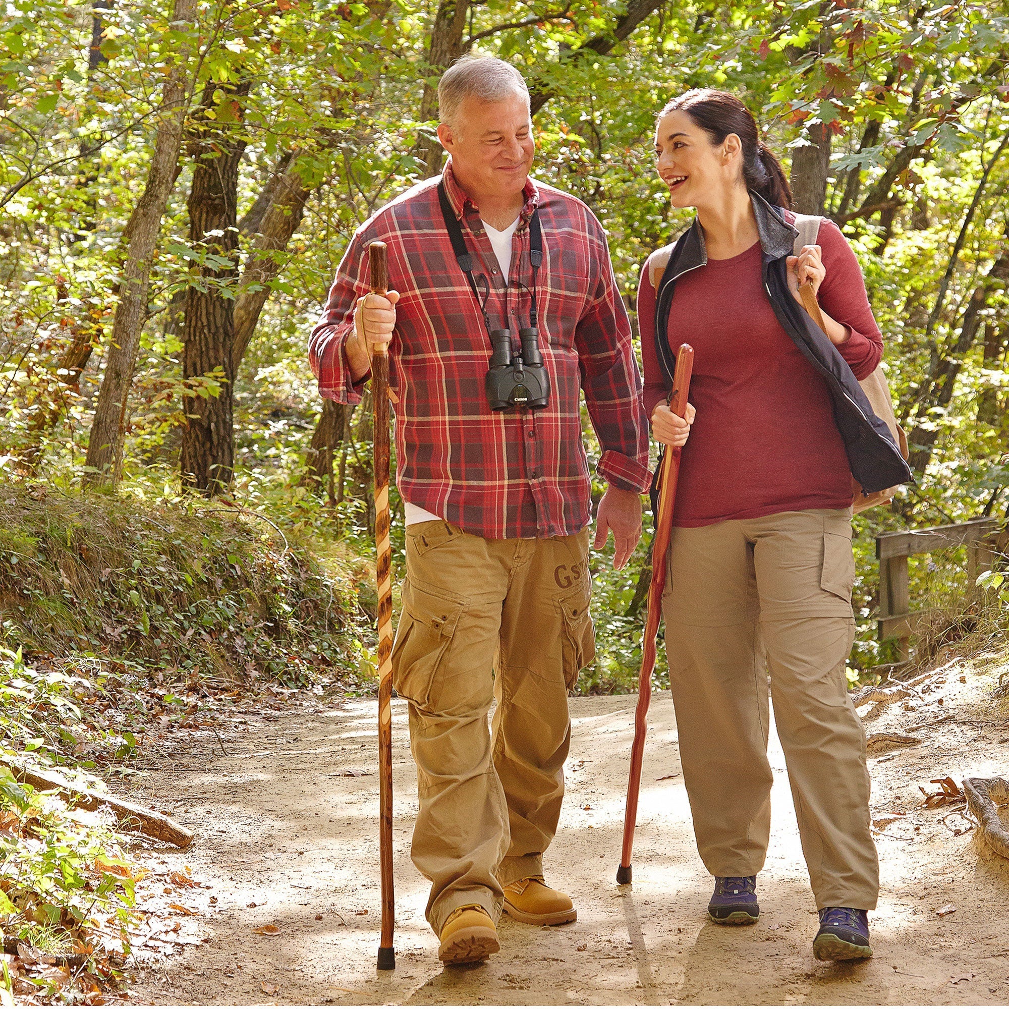 Brazos™ Twisted Cedar Backpacker Handcrafted Walking Stick, 58-Inch (1 Unit)