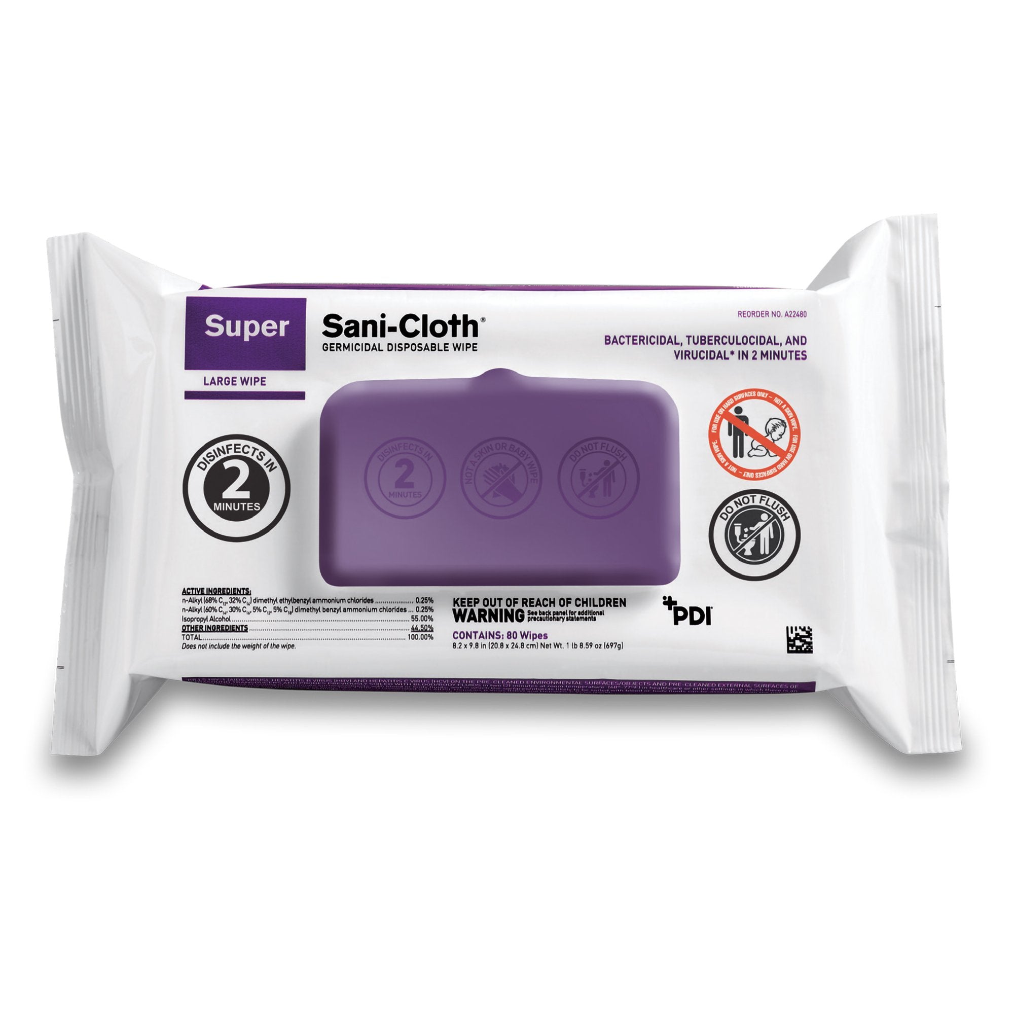 Super Sani-Cloth® Surface Disinfectant Cleaner (1 Unit)