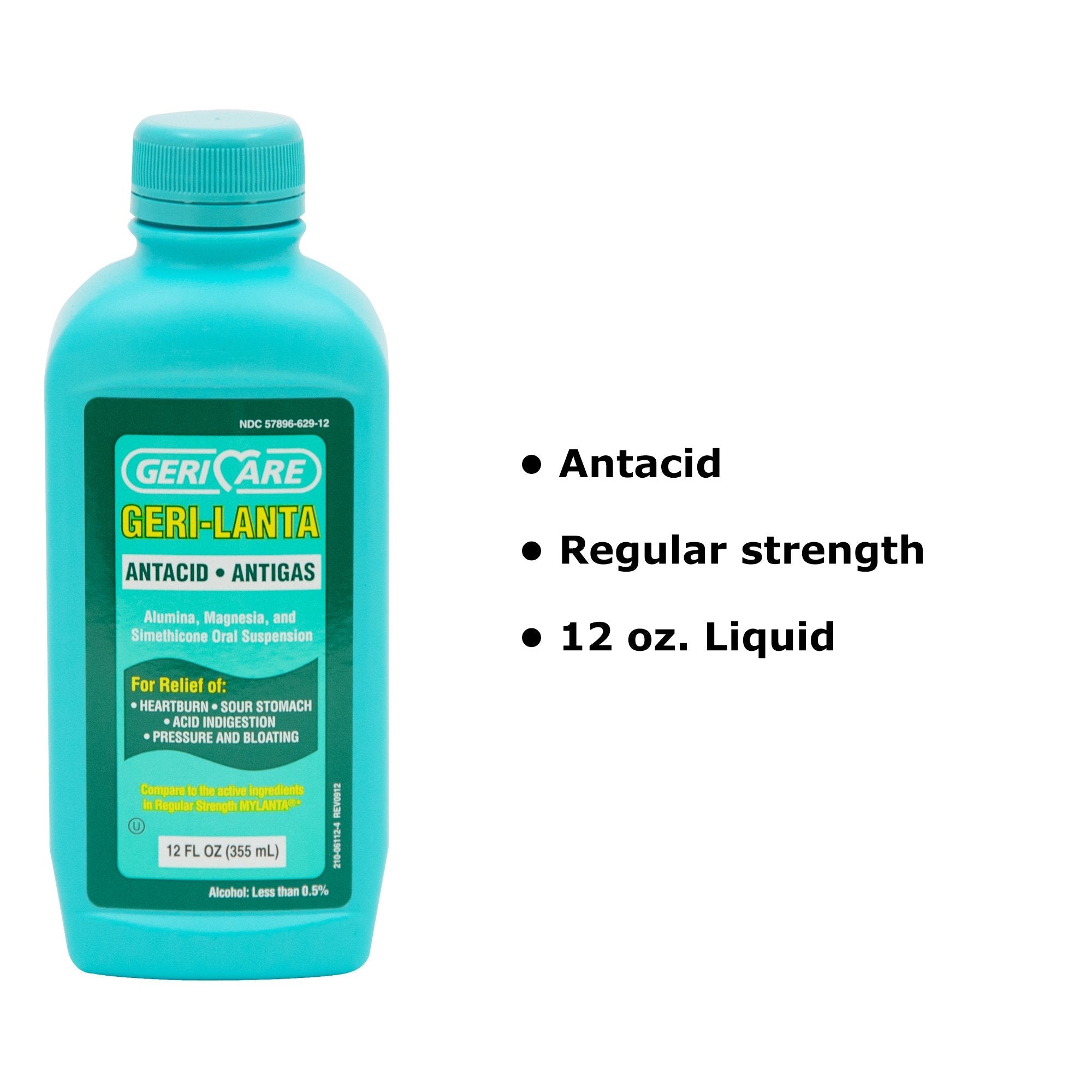 Geri-Care® Geri-Lanta Antacid Liquid Relief for Gas and Heartburn (1 Unit)