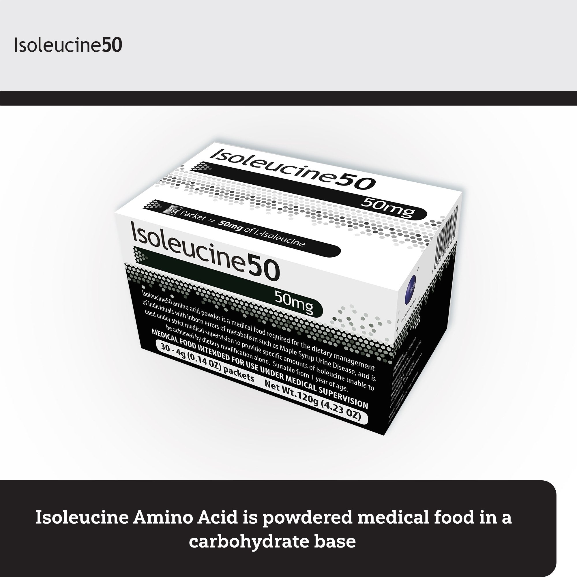 Isoleucine50 Medical Food for use in the Dietary Management of MSUD (30 Units)