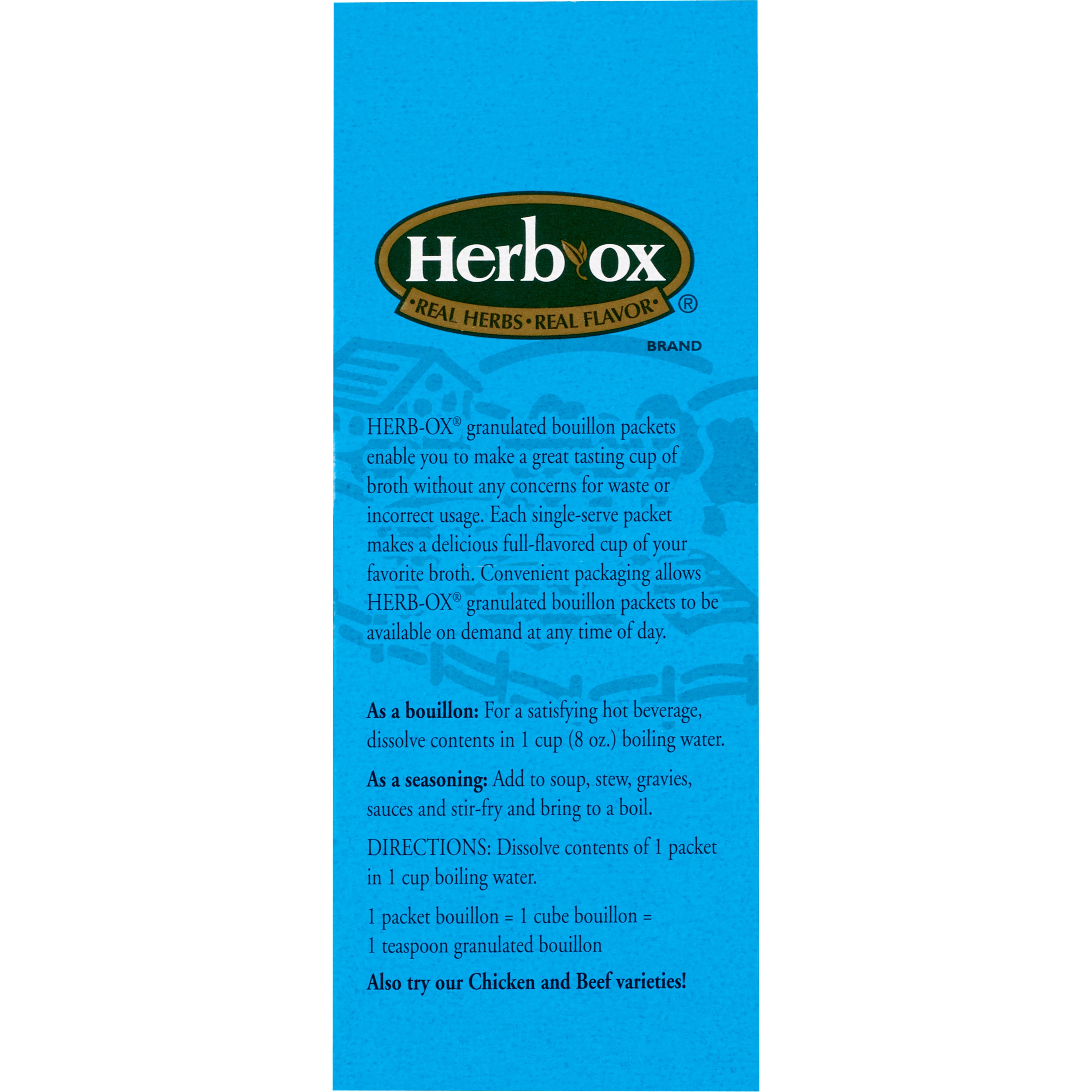 Herb-Ox® Vegetable Bouillon Instant Broth (300 Units)