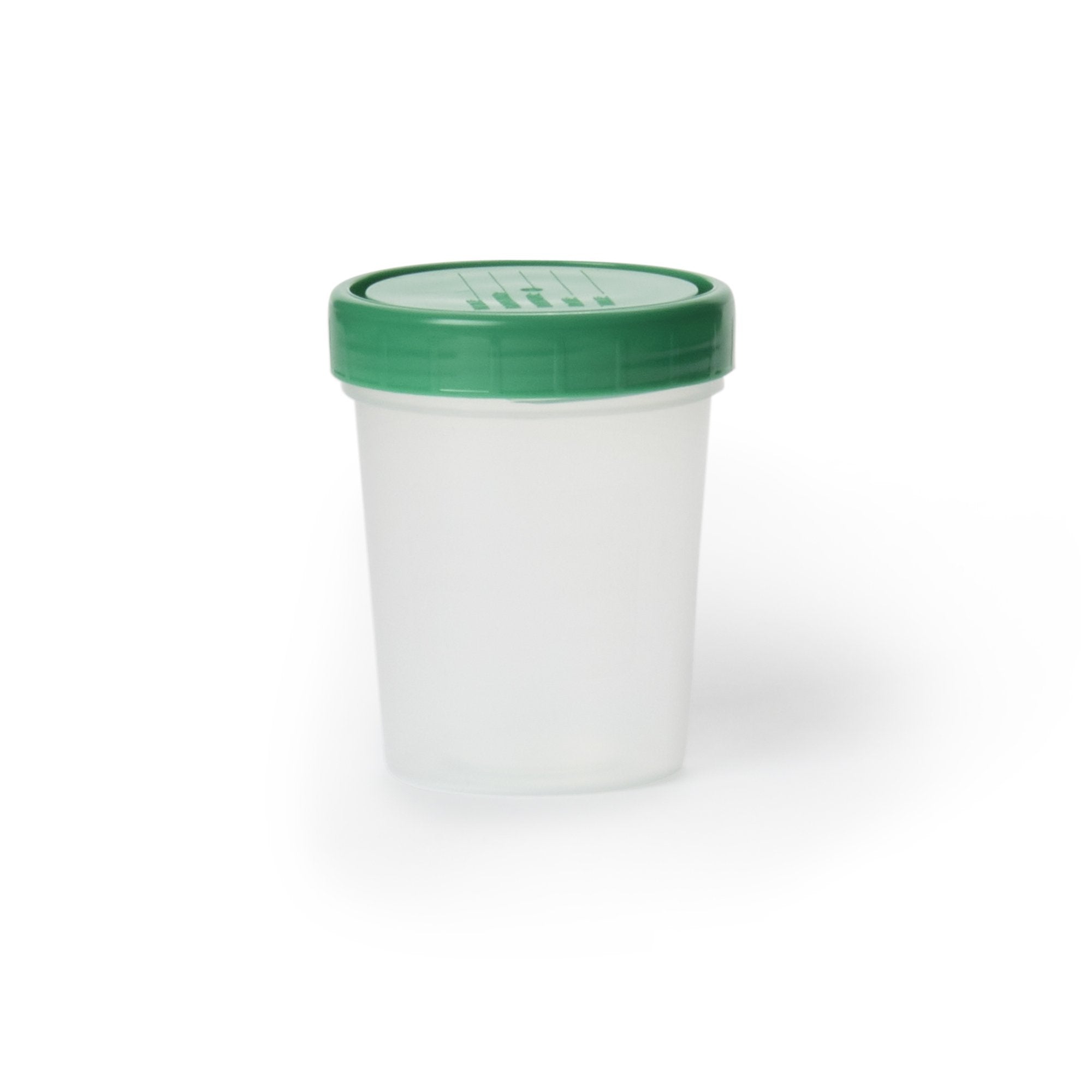 AMSure® 4oz Specimen Container with Screw-On Lid - Medical Lab Collection Cup