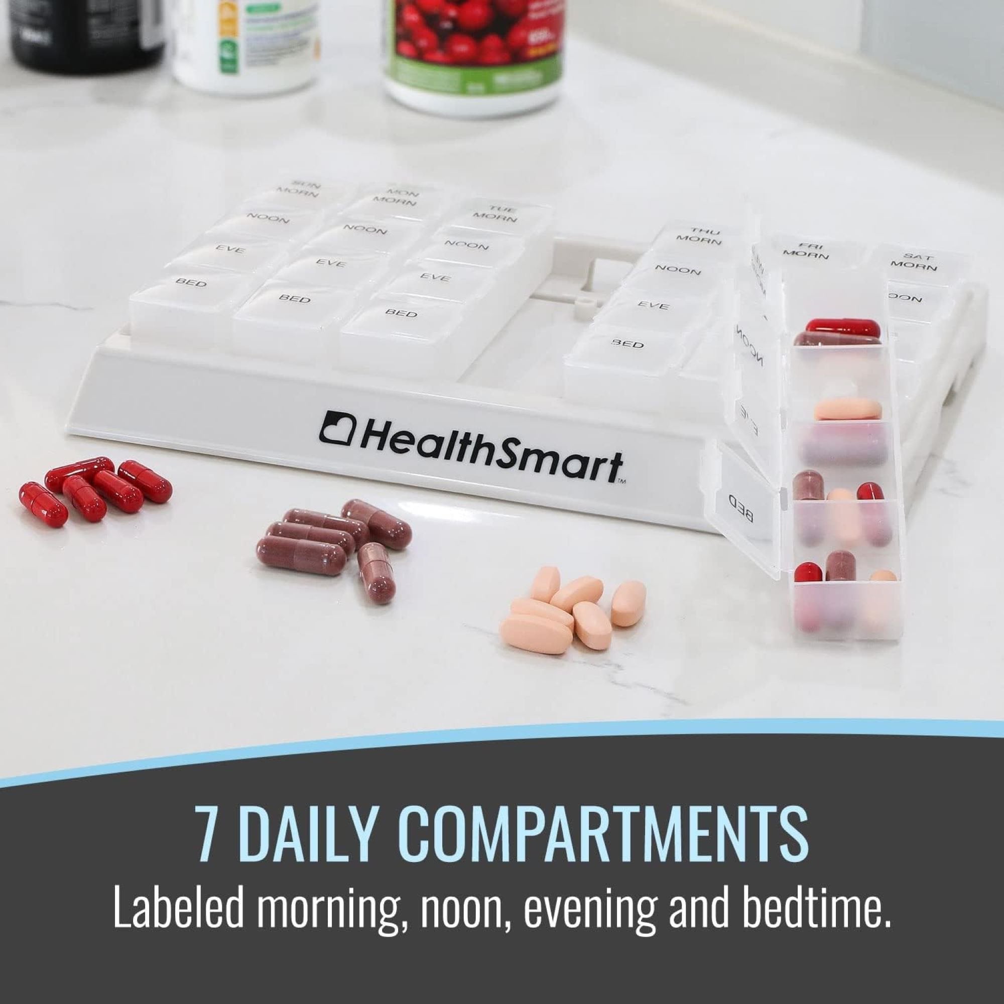 HealthSmart® 7-Day Pill Organizer (1 Unit)