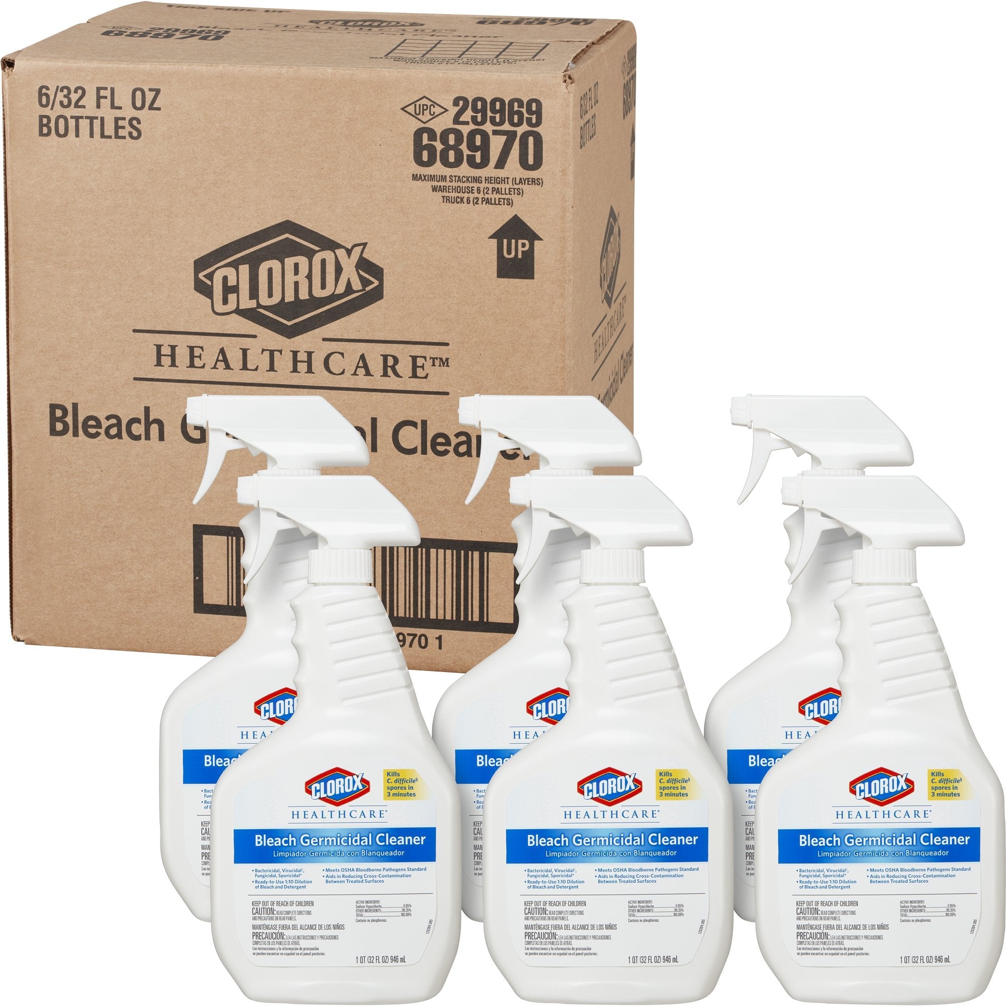 Clorox Healthcare Surface Disinfectant Cleaner, Spray, 32 oz (1 Unit)