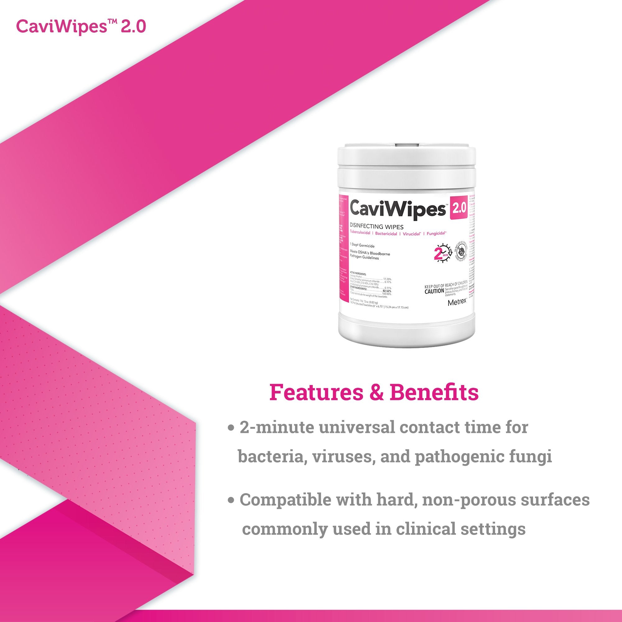 CaviWipes™ 2.0 Disinfecting Wipes (12 Units)