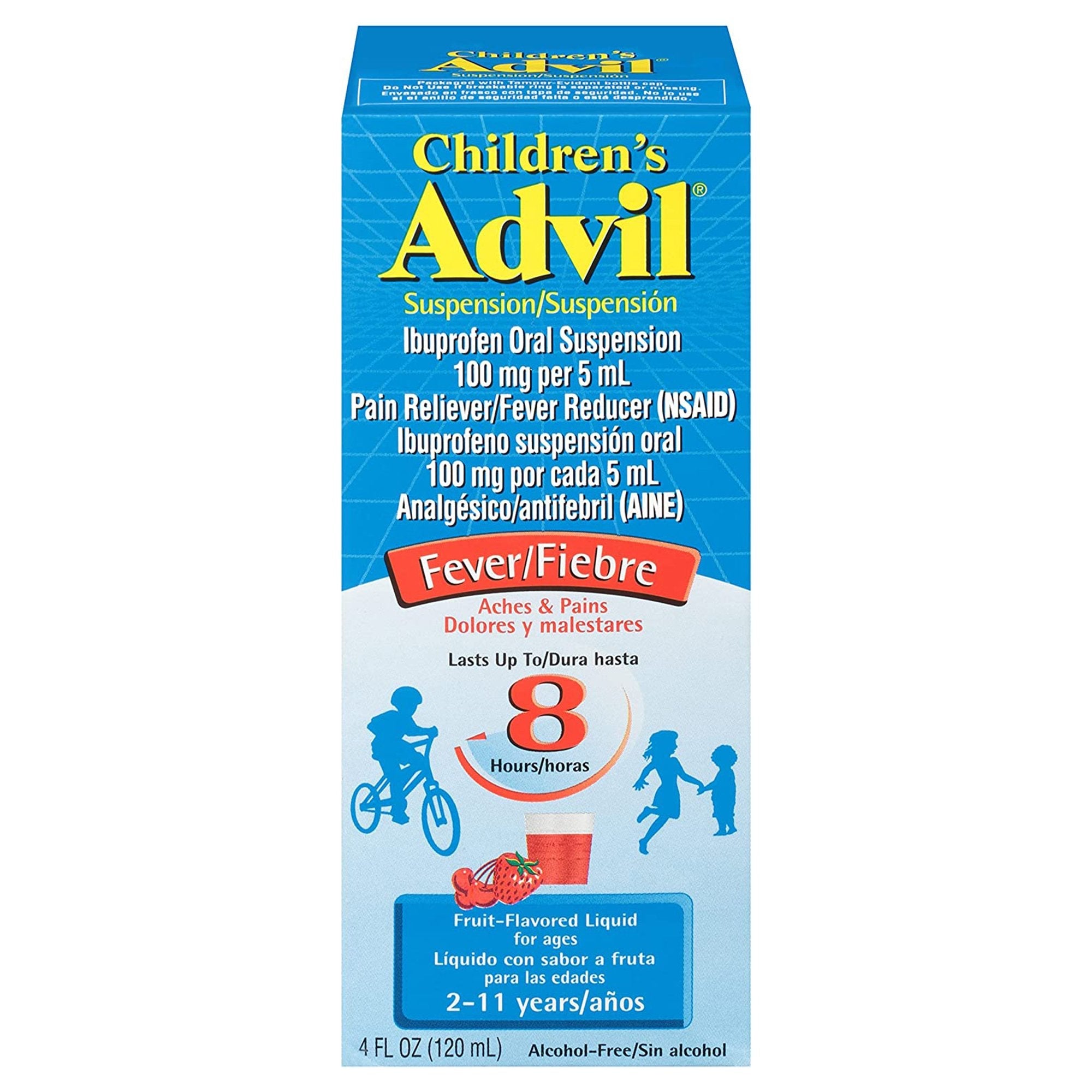 Children's Pain Relief Advil® 100 mg / 5 mL Strength Ibuprofen Oral Suspension (1 Unit)