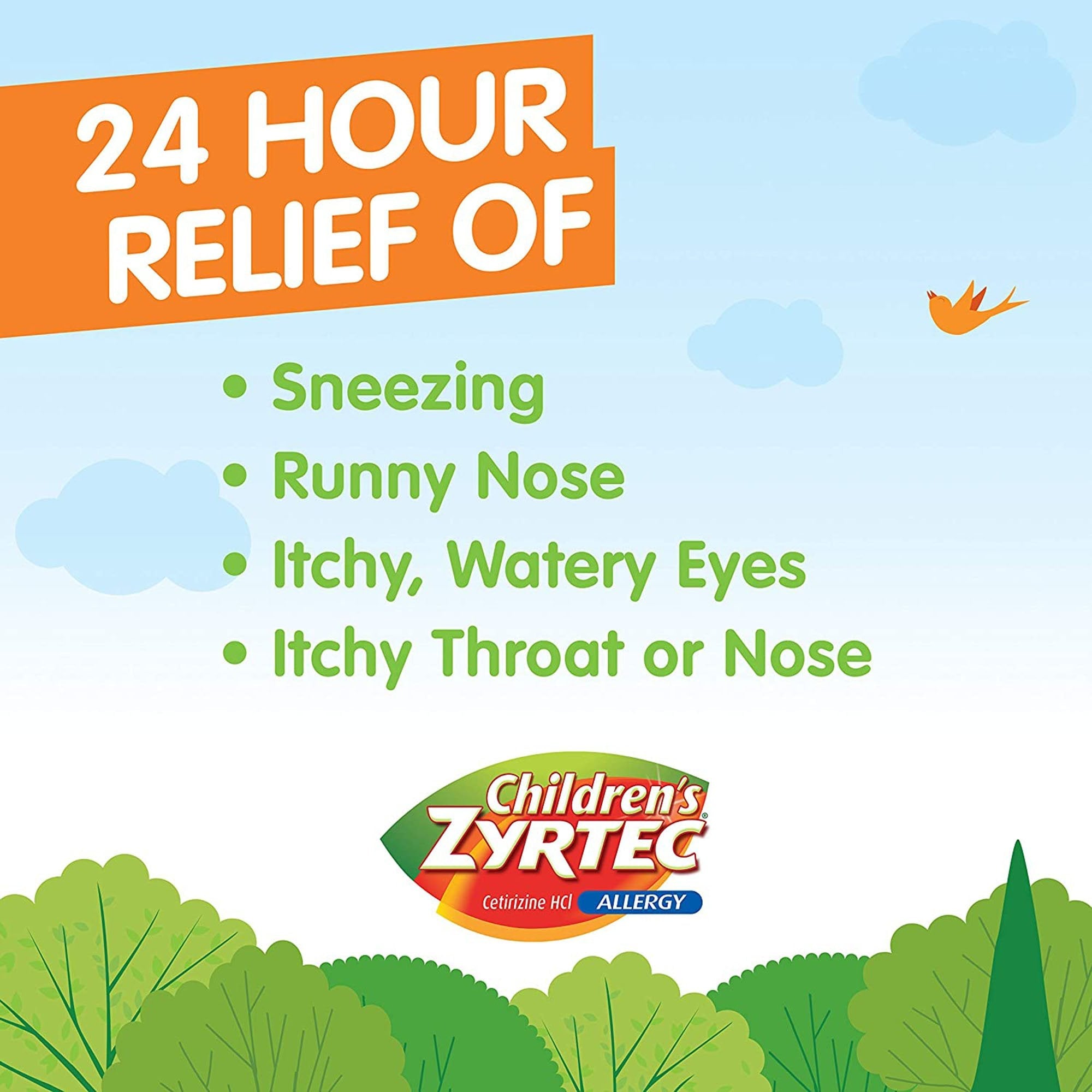 Children's Zyrtec Cetirizine Allergy Relief (1 Unit)