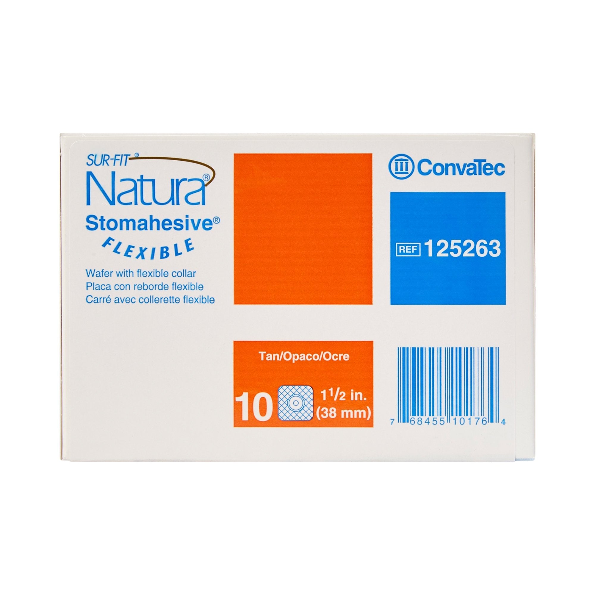 Sur-Fit Natura® Colostomy Barrier With Up to 7/8 Inch Stoma Opening (10 Units)