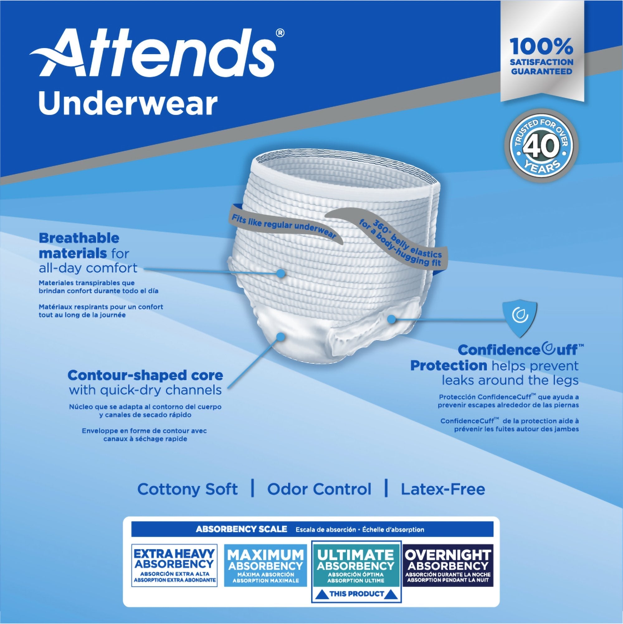 Attends® Advanced Underwear, Medium (1 Unit)