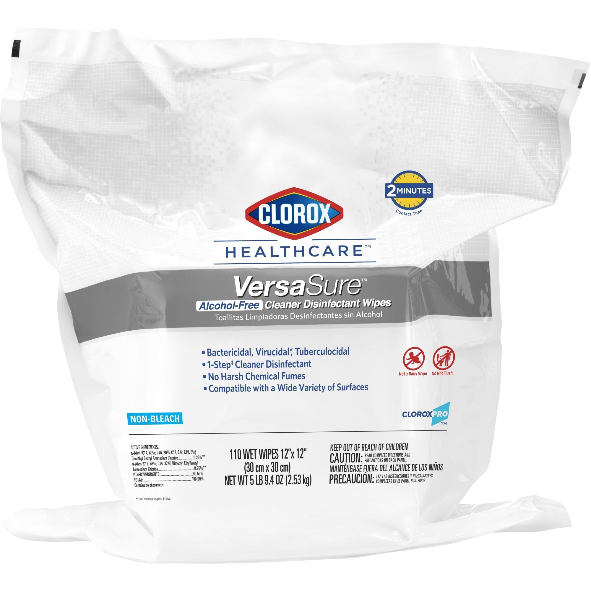 Clorox Healthcare® VersaSure® Cleaner Disinfectant Wipes, Refill Pouch (1 Unit)