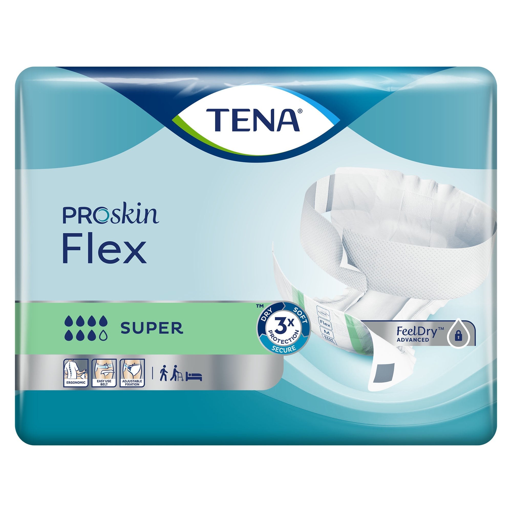 Tena® Flex™ Super Incontinence Belted Undergarment, Size 12 (1 Unit)