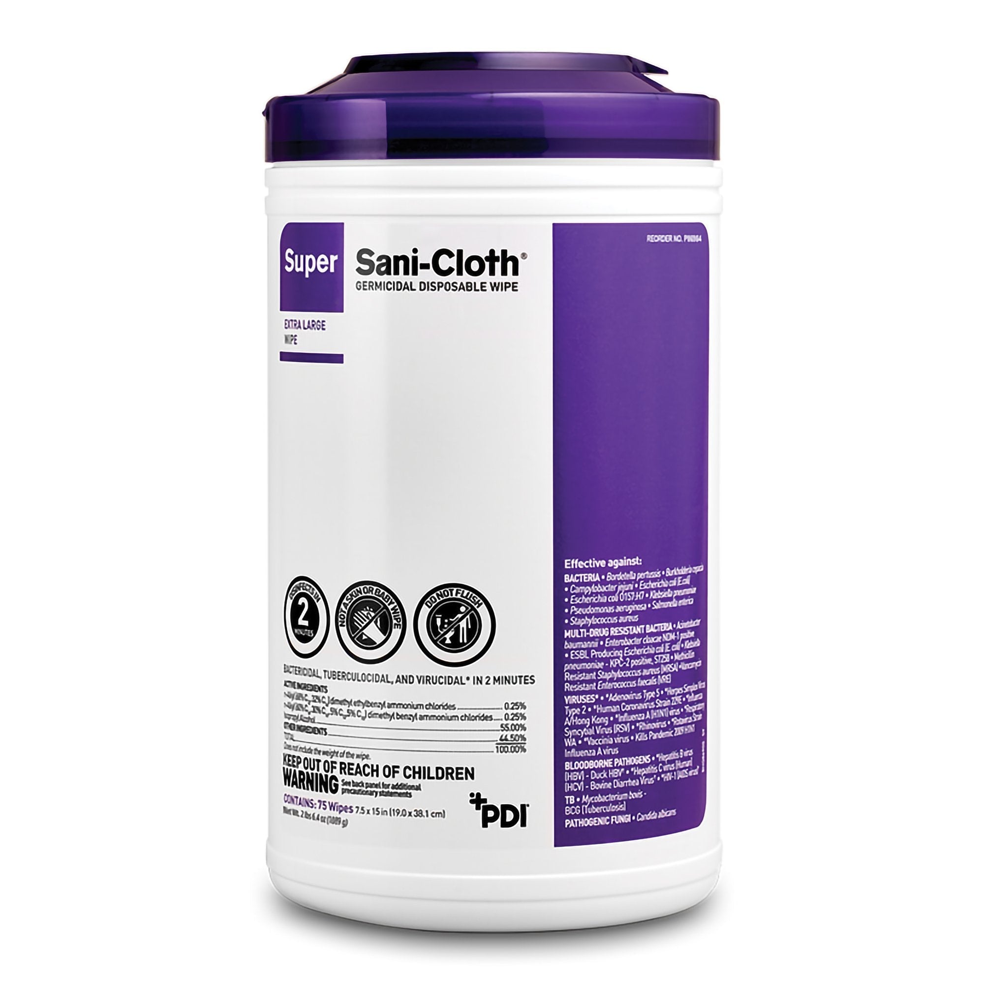 Super Sani-Cloth Germicidal Wipes 450ct - EPA-Registered, Alcohol Scent