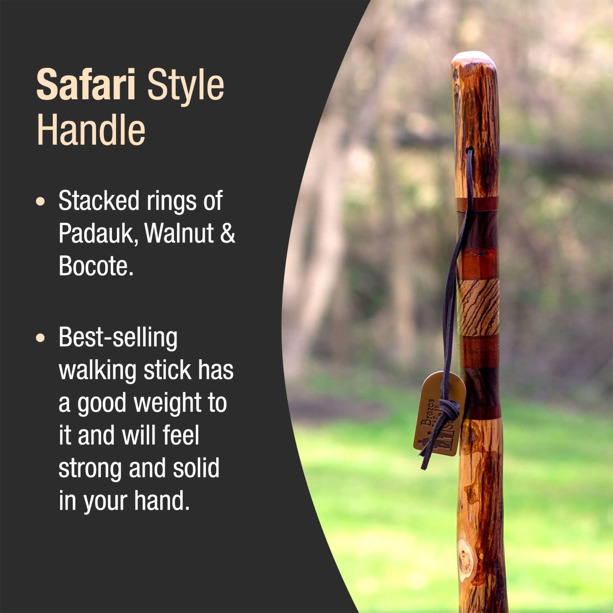 Brazos™ Free Form Safari Walking Stick, 55-Inch Height (1 Unit)