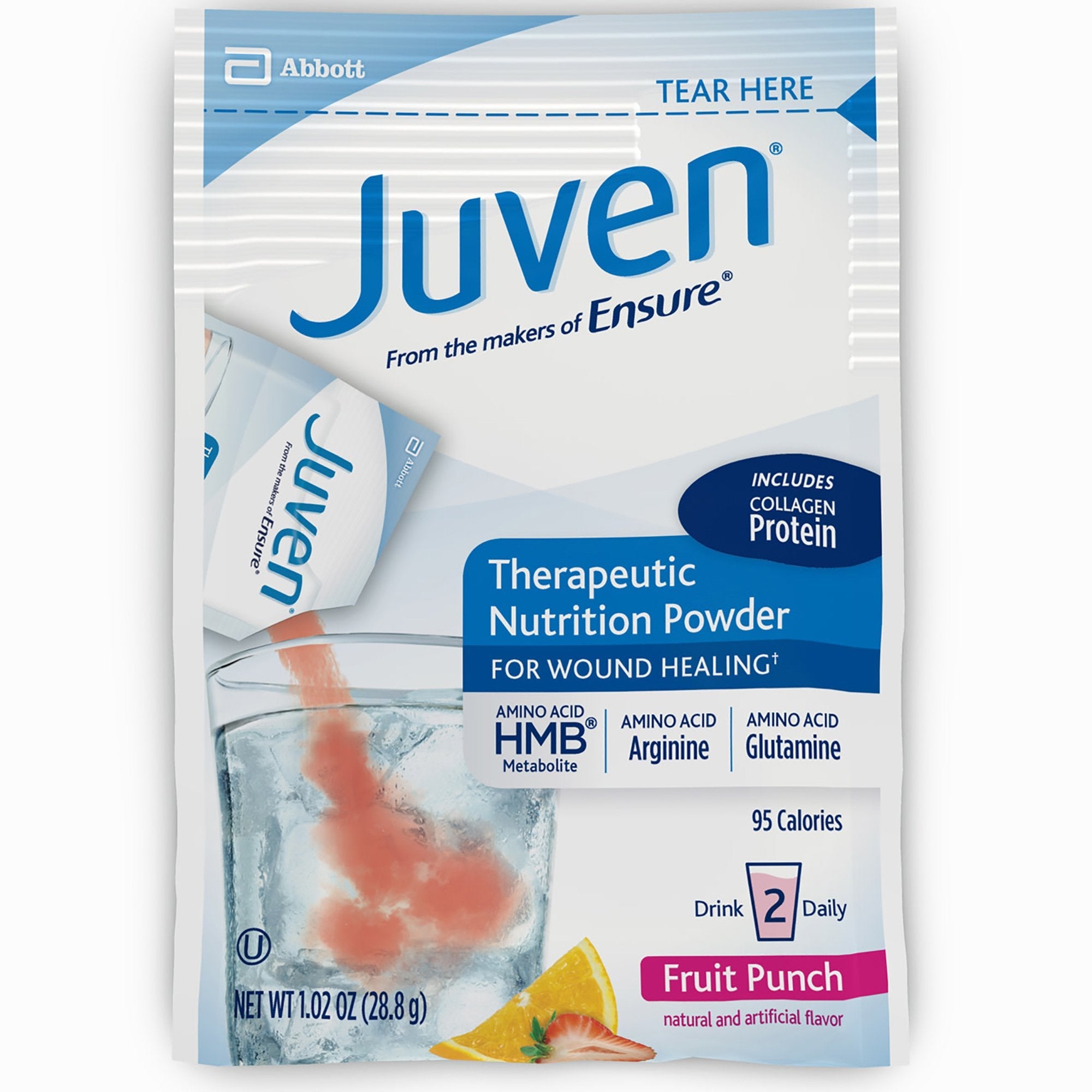 Juven® Fruit Punch Therapeutic Nutrition Powder for Wound Healing (30 Units)