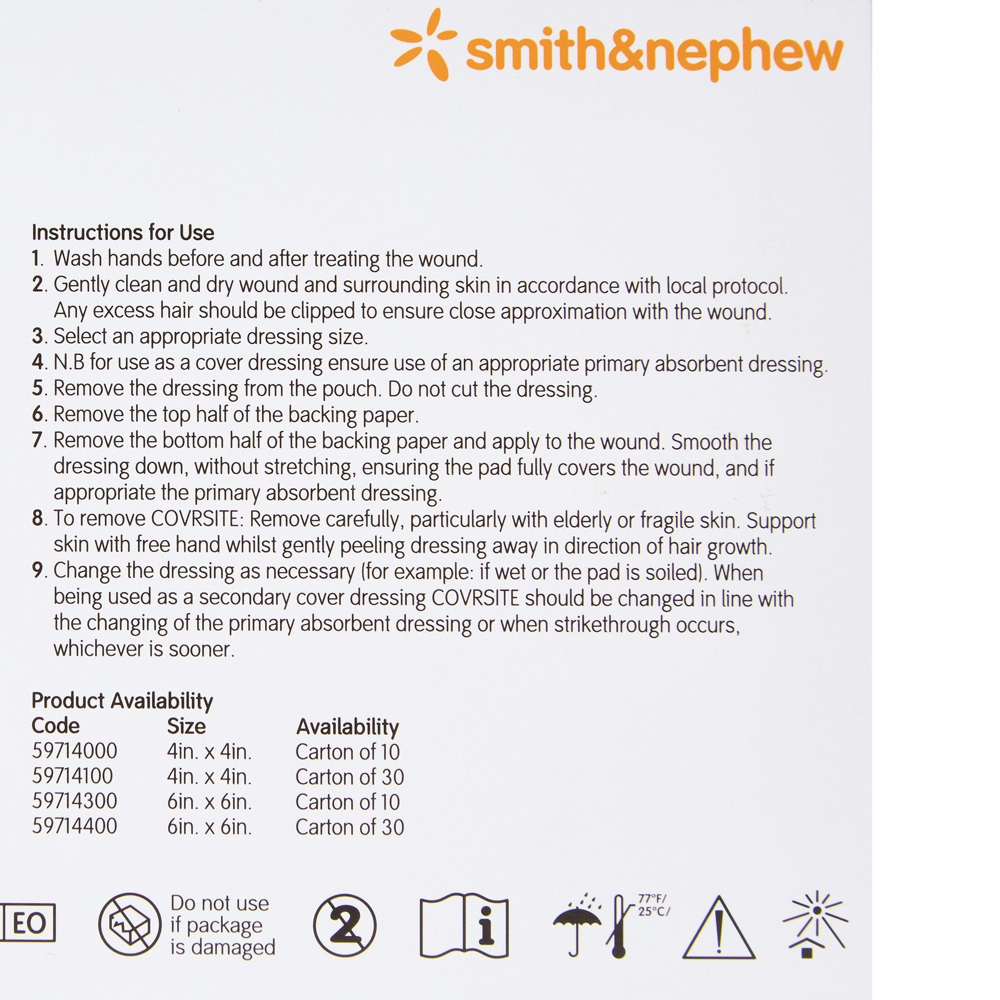 Covrsite Composite Dressing, 4 x 4 Inch (10 Units)