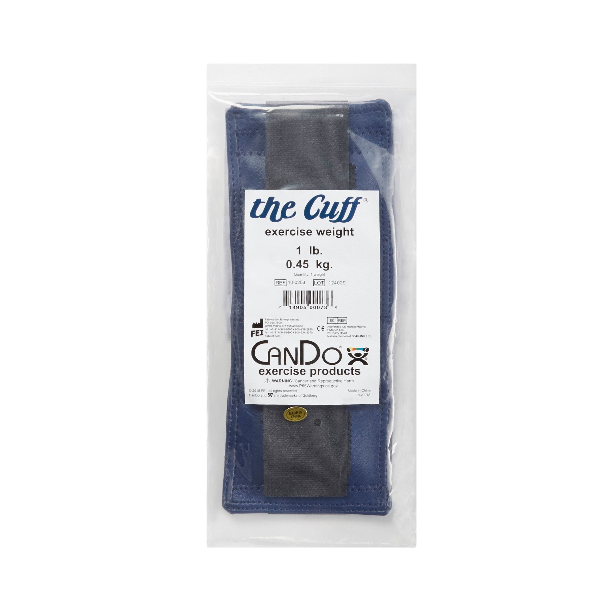 Cuff® Original Ankle & Wrist Weight, Blue, 1 lb. (1 Unit)