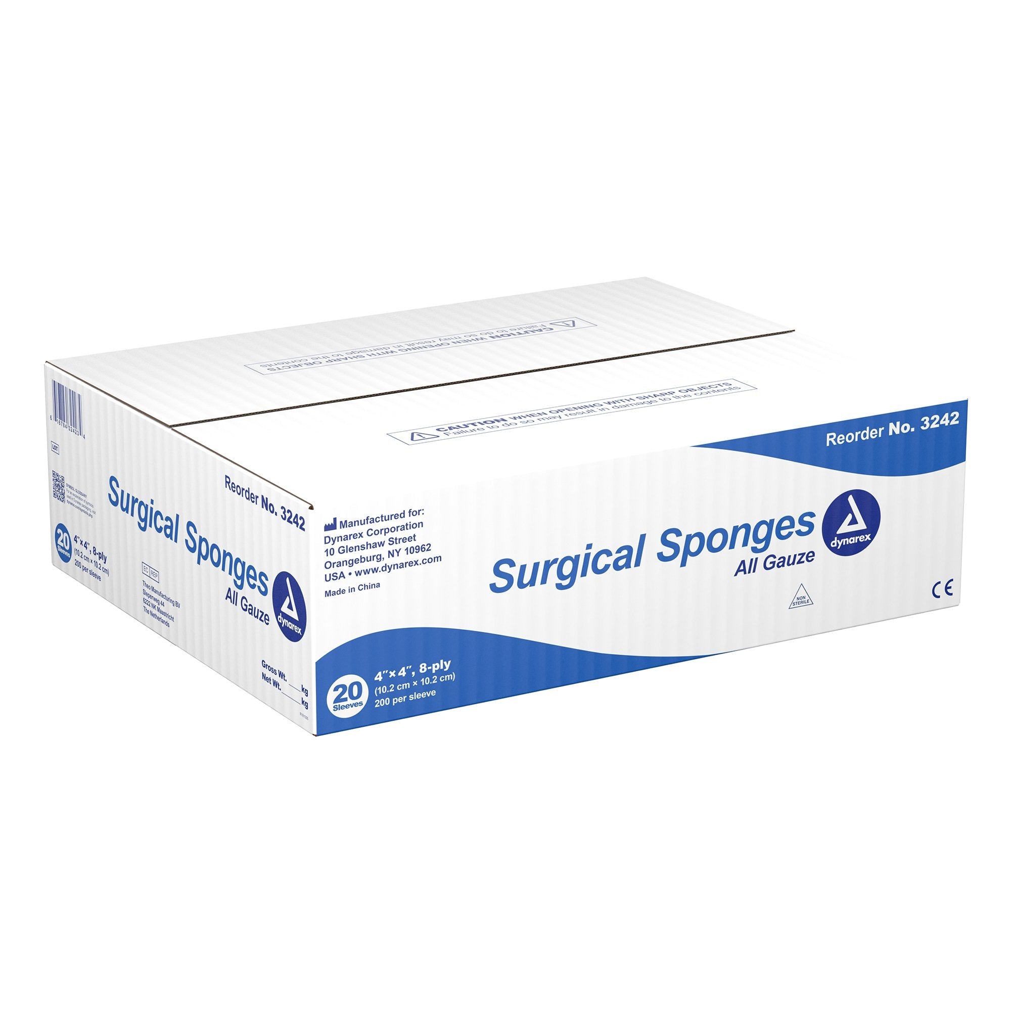 Dynarex® Gauze Sponge, 4 x 4 Inch (20 Units)