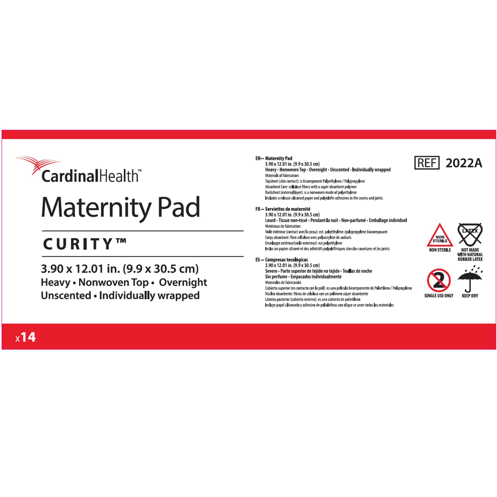 Curity OB/Maternity Pad Super Absorbency - Postpartum Leak Protection