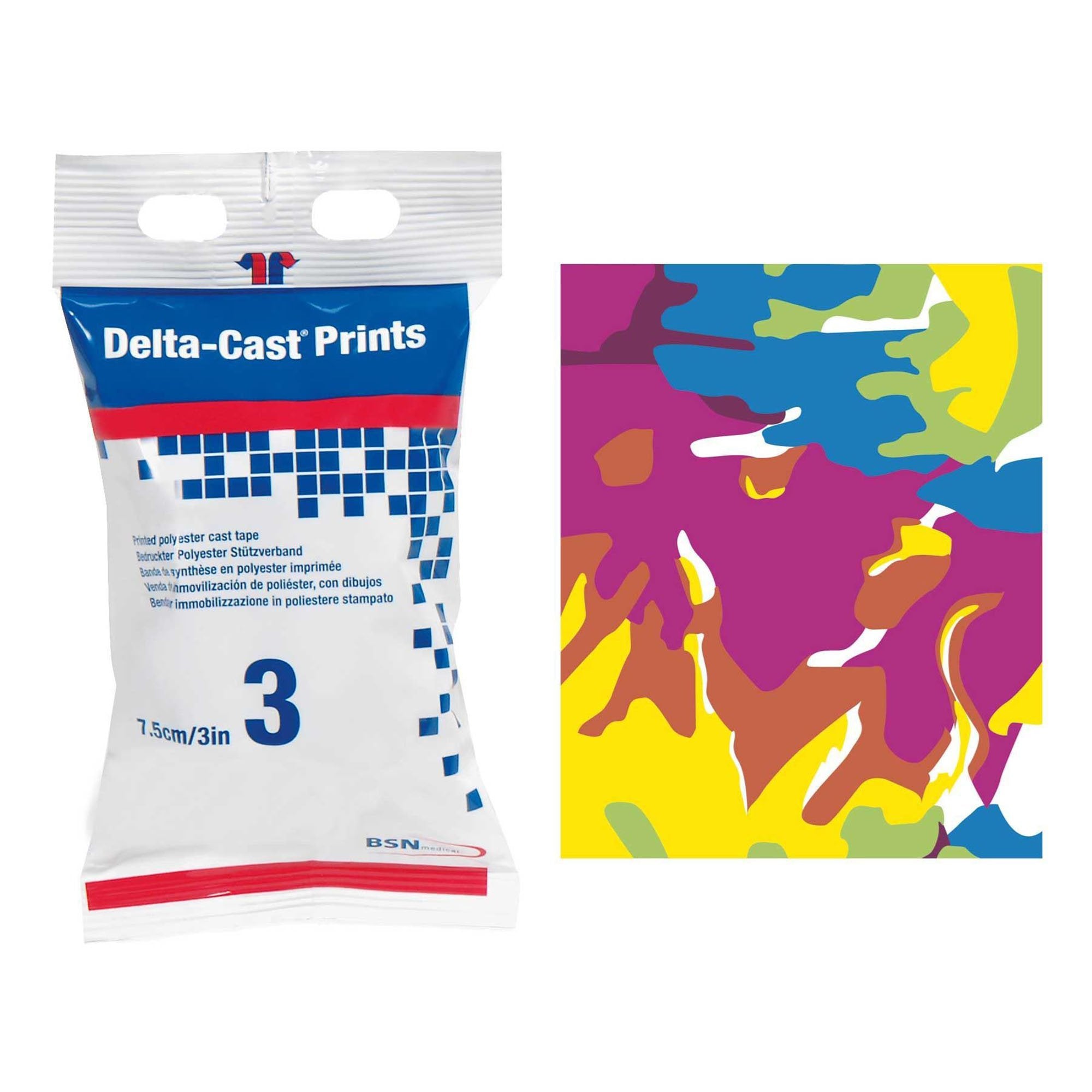 Delta-Cast® Prints Pastel Cast Tape, 3 Inch x 4 Yard (10 Units)