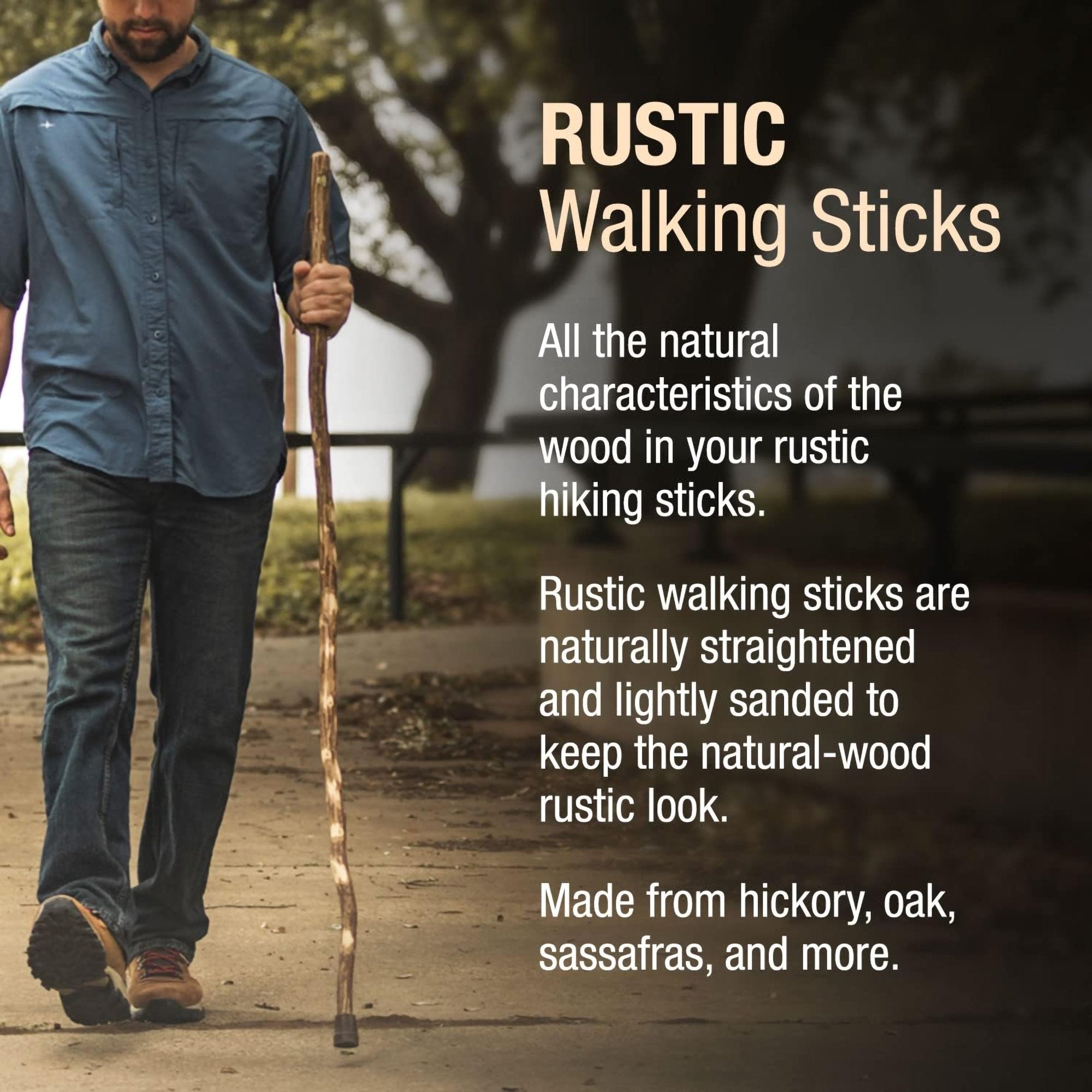 Brazos™ Ironwood Rustic Walking Stick, 48-Inch Height (1 Unit)