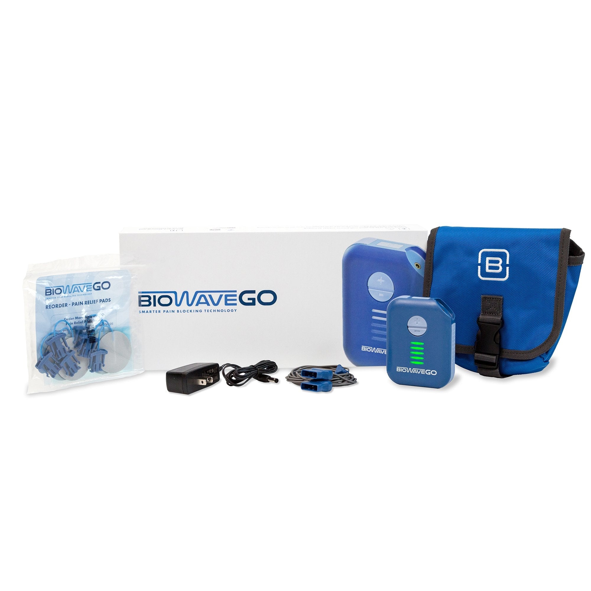 BioWaveGO Pain Relief Device for Back, Hip, Shoulder - Nerve Stimulator (1 Unit)