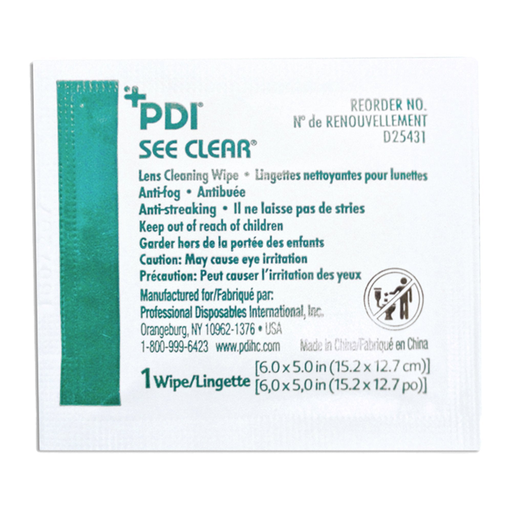 See Clear® Eye Glass Cleaning Wipes (120 Units)