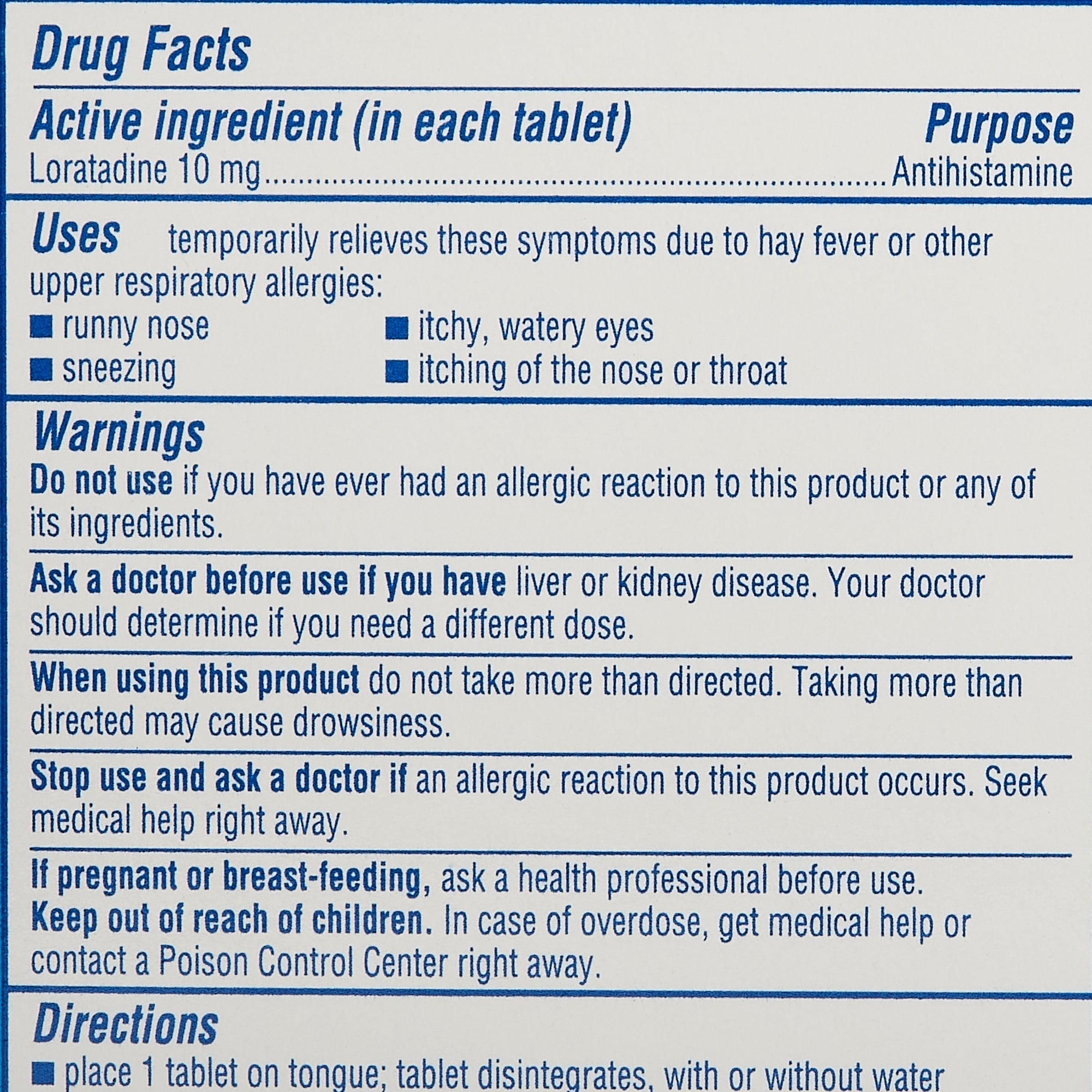 Claritin® RediTabs® Loratadine Allergy Relief (1 Unit)