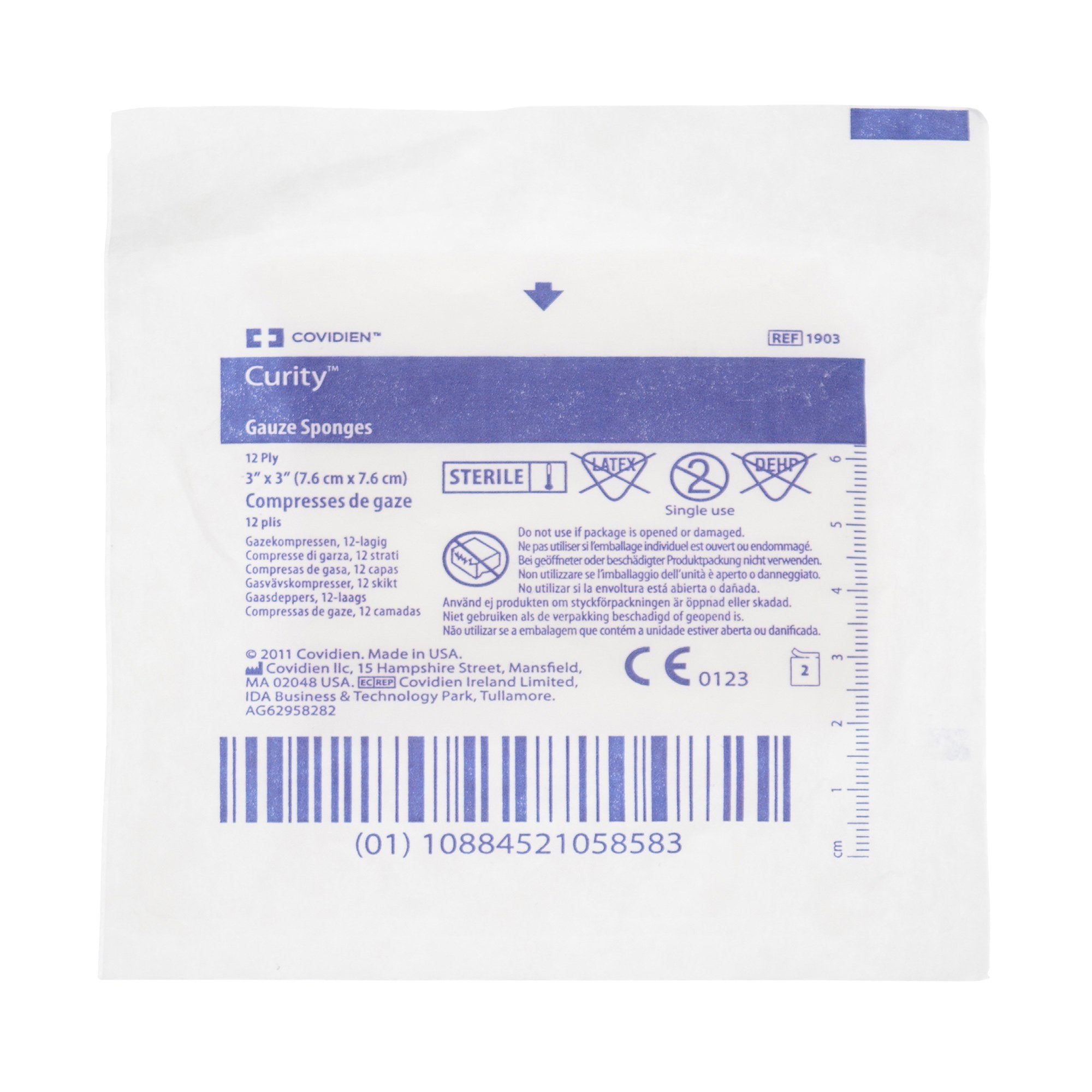 Curity™ Sterile USP Type VII Gauze Sponge, 3 x 3 Inch (1 Unit)