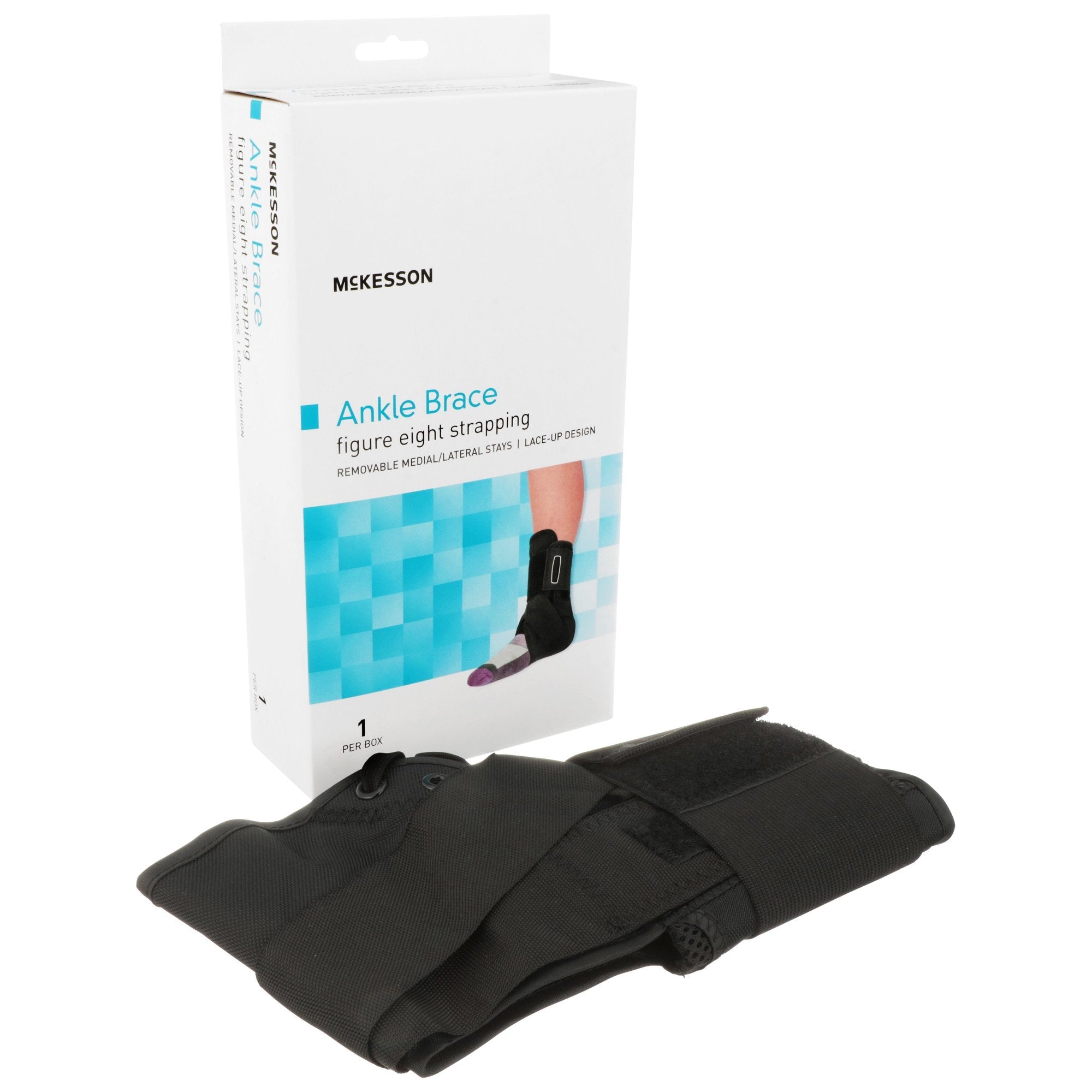 McKesson Low Profile / Open Heel / Open Toe Ankle Brace, Medium (1 Unit)